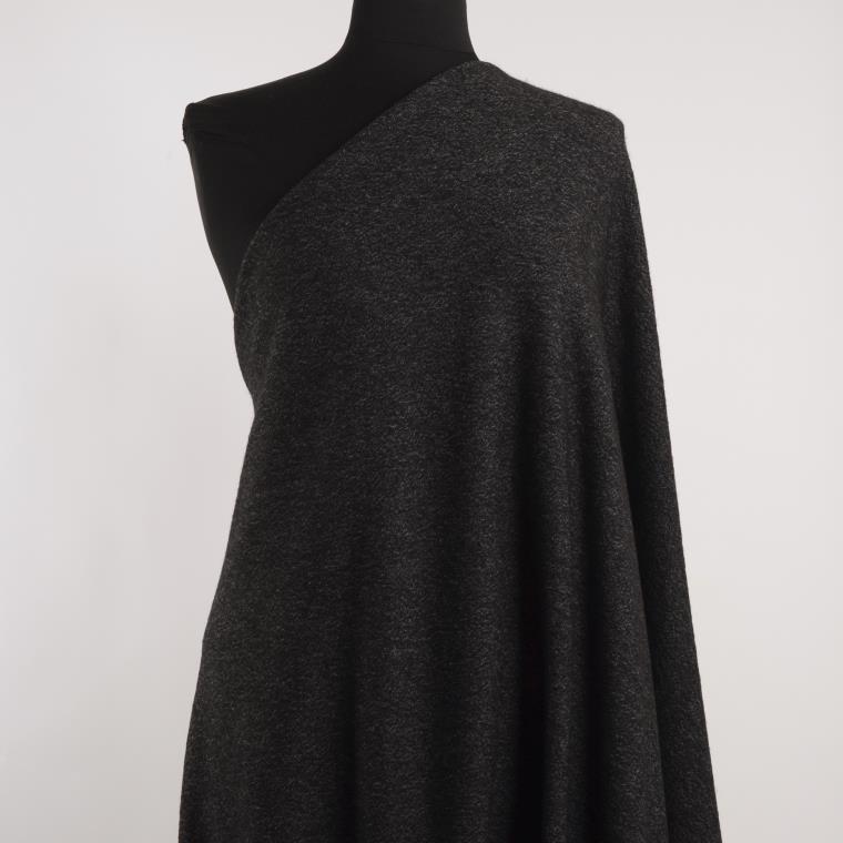 Jersey, Wełna, Melange, Caviar (F000030553) - Manekin