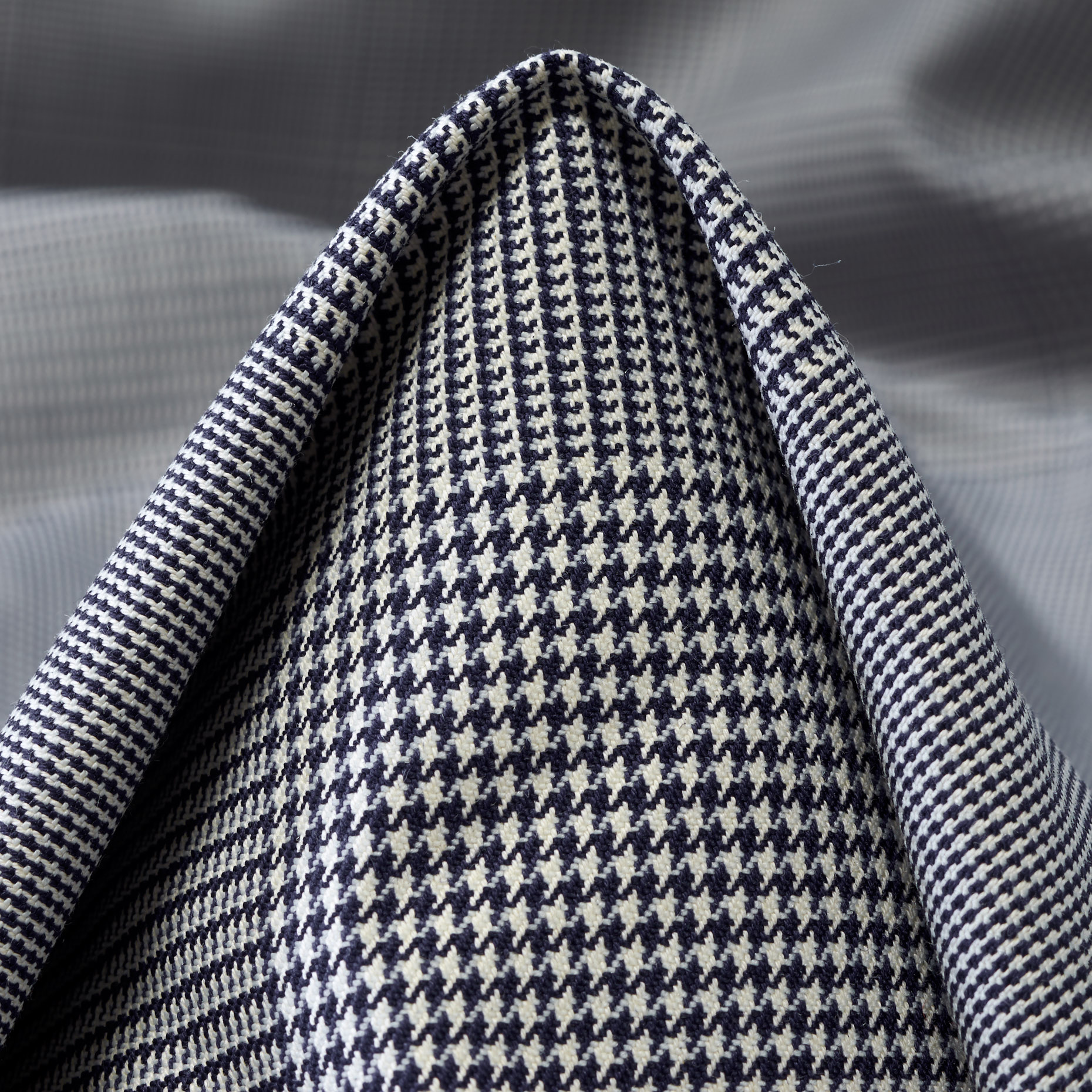 Algodón Mix, Cuadro, Elástico, Raven Black&Ivory