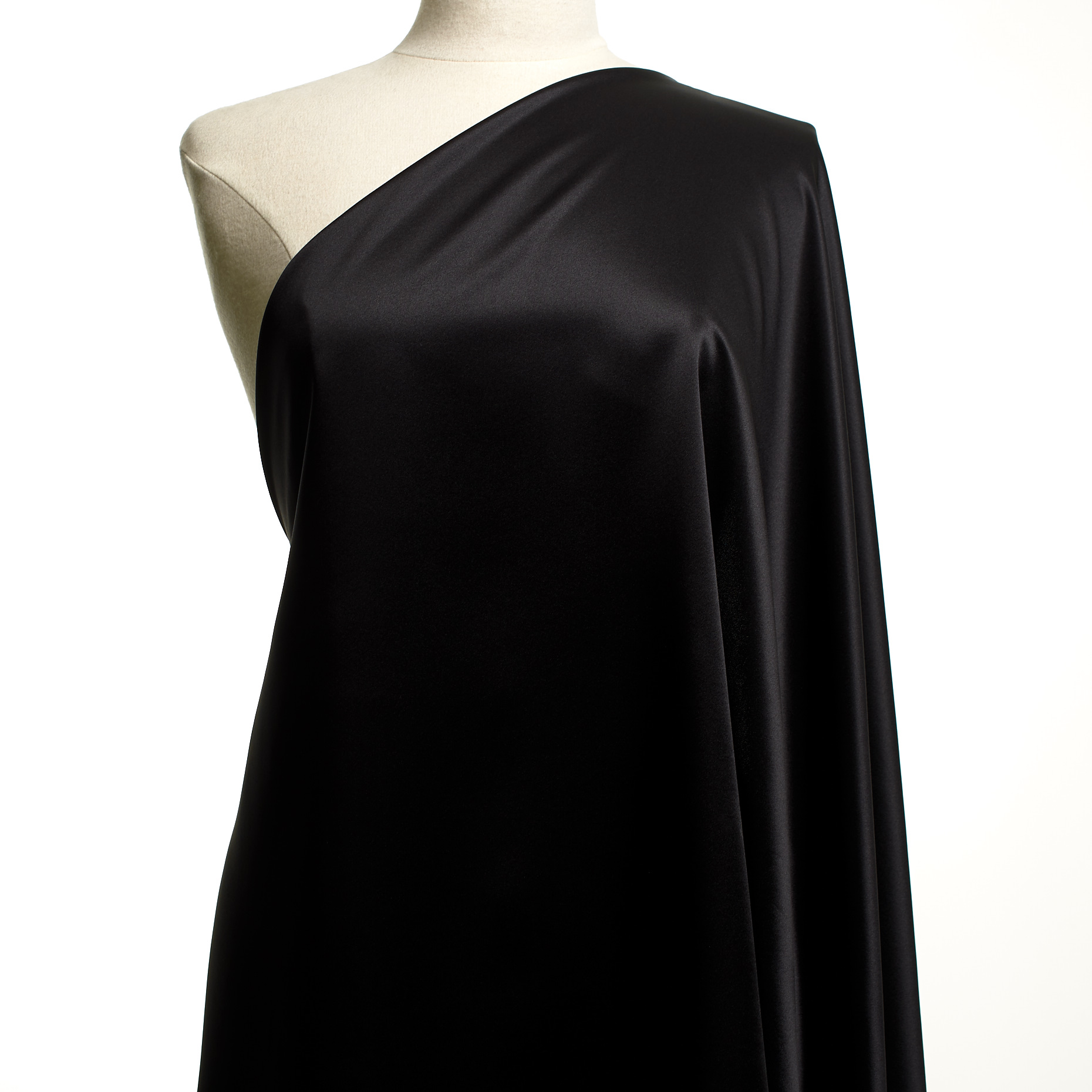 Satyna, Jedwab, Raven Black (F000048987) - Manekin