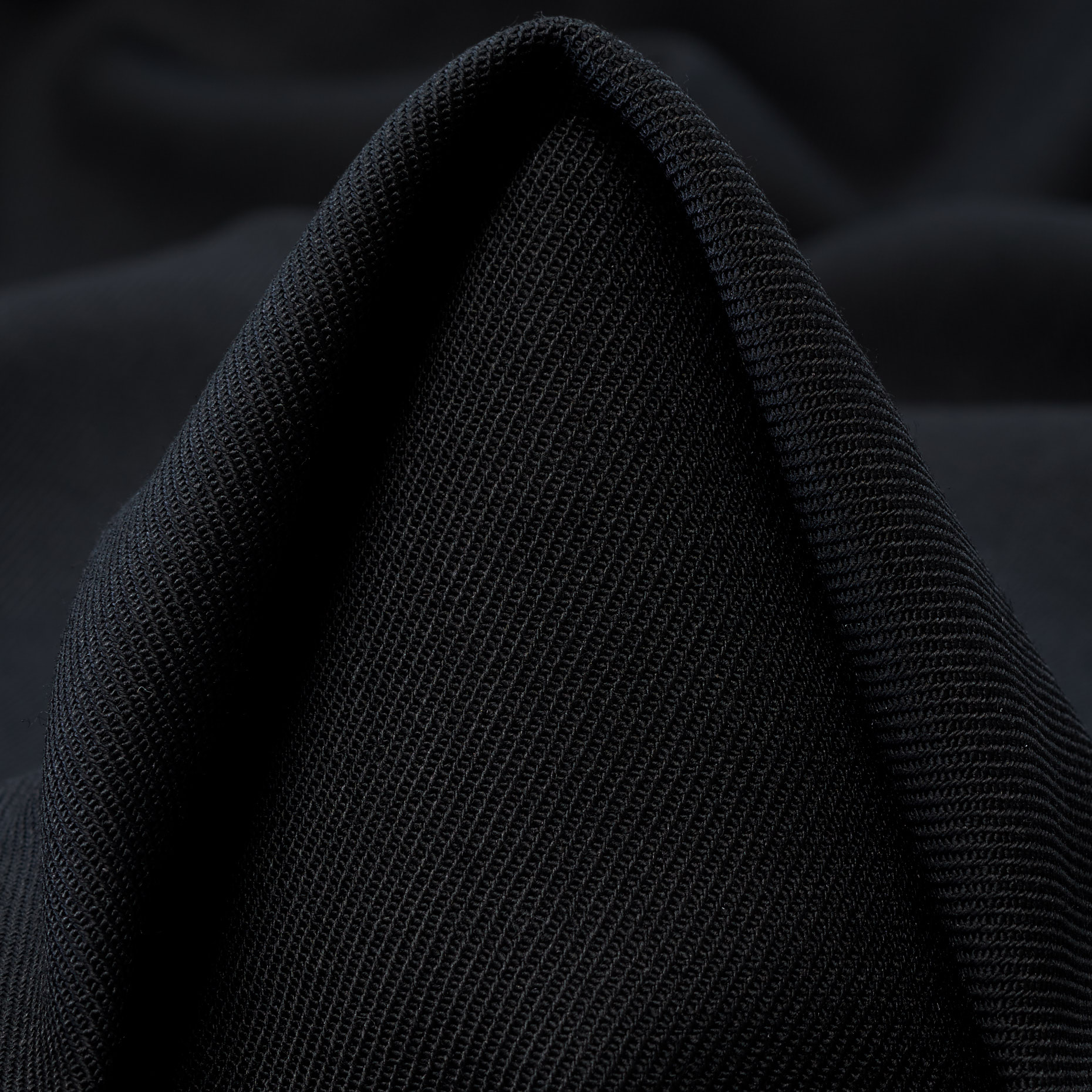 TWILL, WOOL BLEND, ELASTIC, RAVEN BLACK (F000044548)
