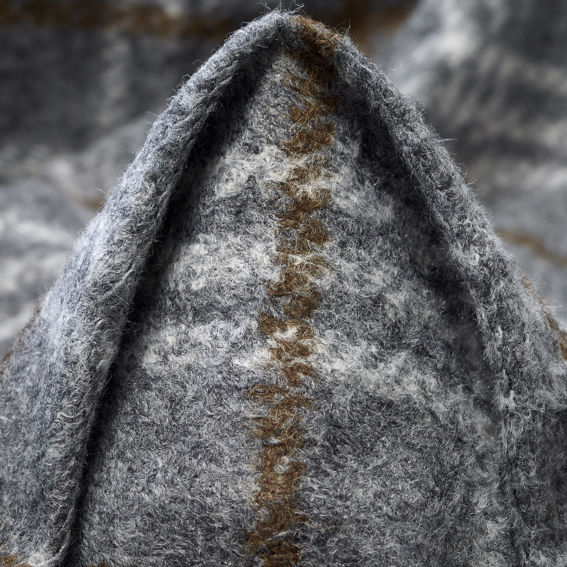 Трикотаж, Шерсть Смесовая, Шлифованный, Ghost Gray (F000044855)