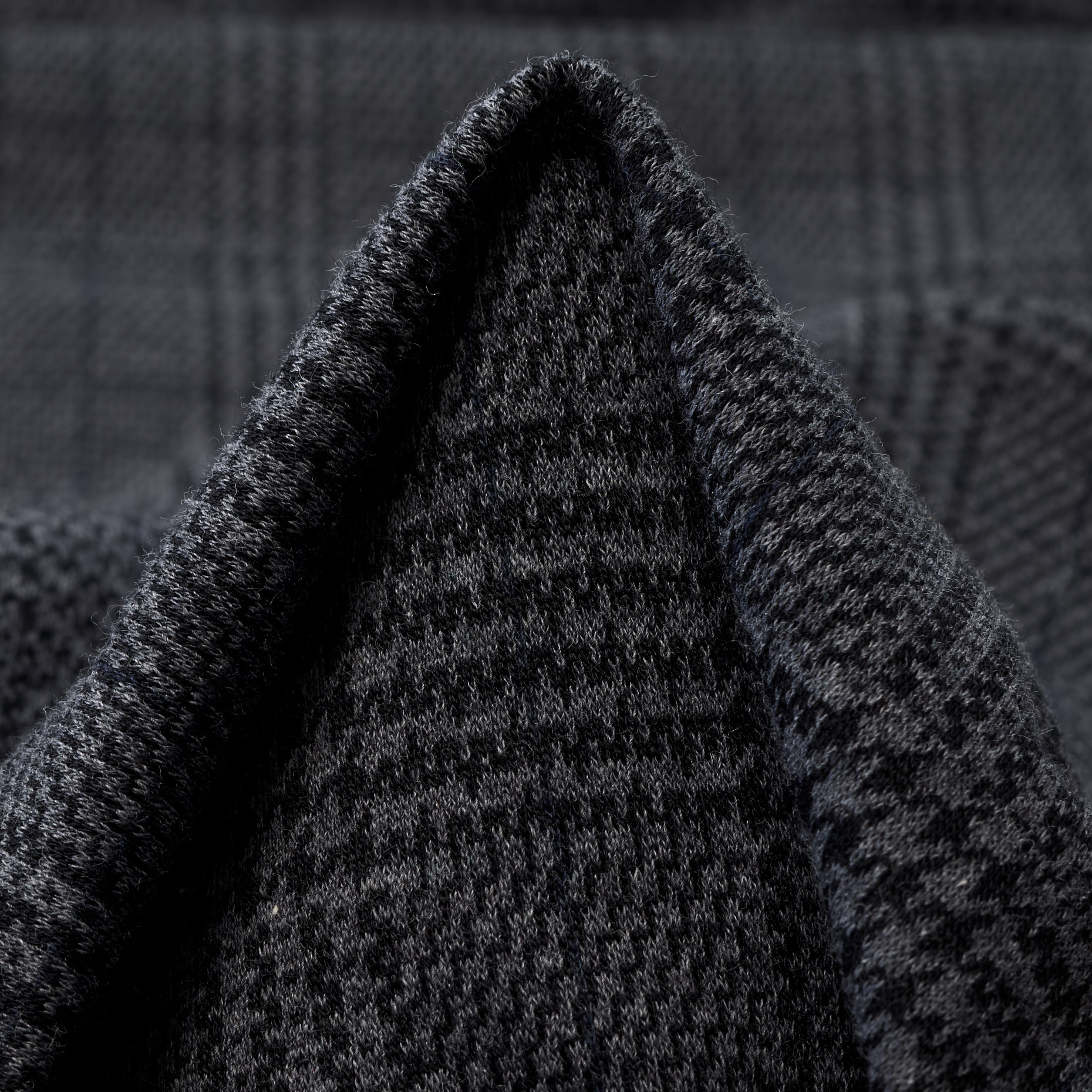 Jersey, Jacquard, Glencheck, Blackened Pearl (F000036574)