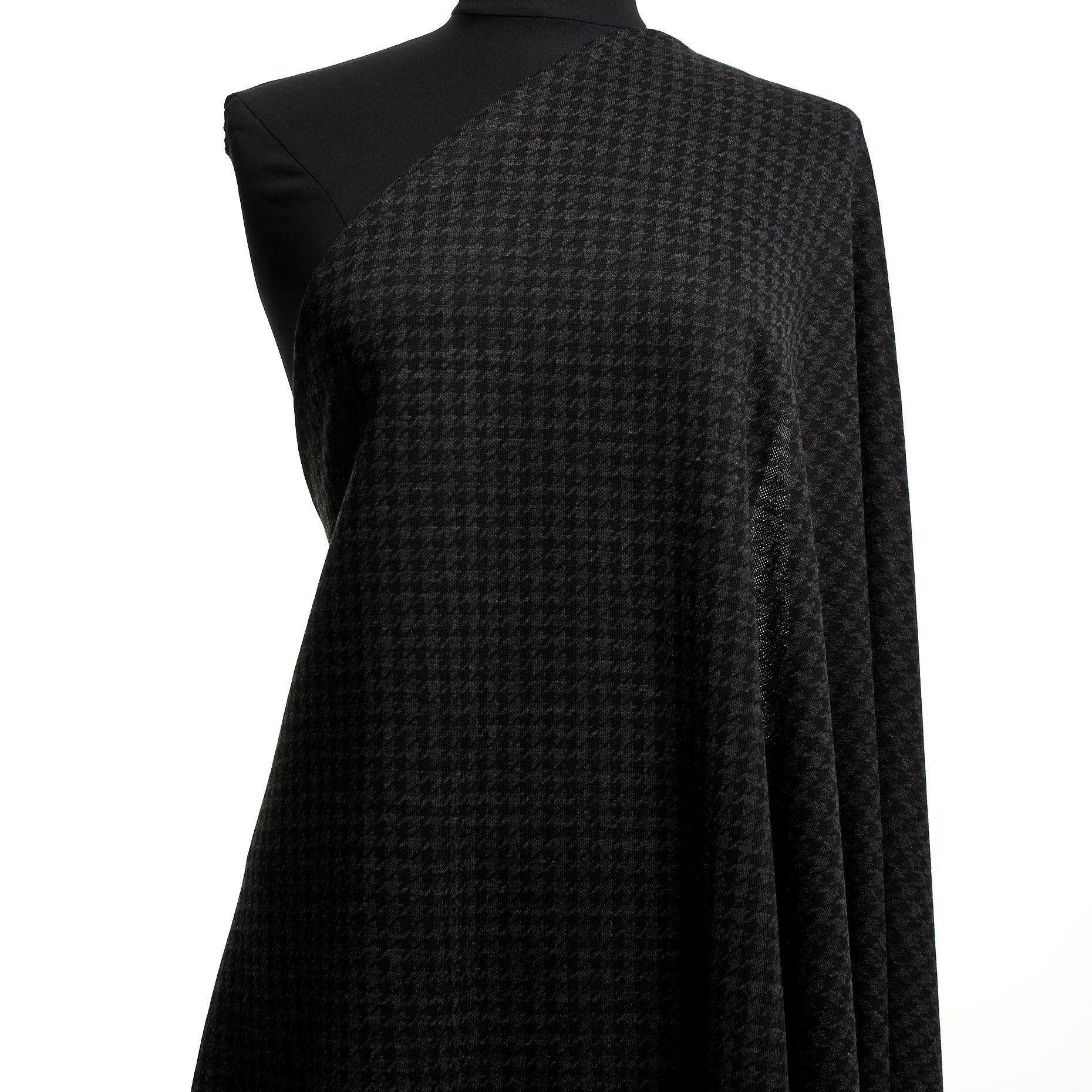 JERSEY, JACQUARD, WOOL BLEND, BLACKENED PEARL (F000044221) - Mannequin