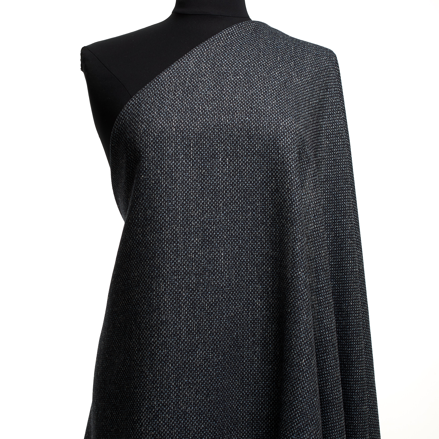WOOL, LINEN BLEND, MICRO DESIGN, CAVIAR (F000047419) - Mannequin