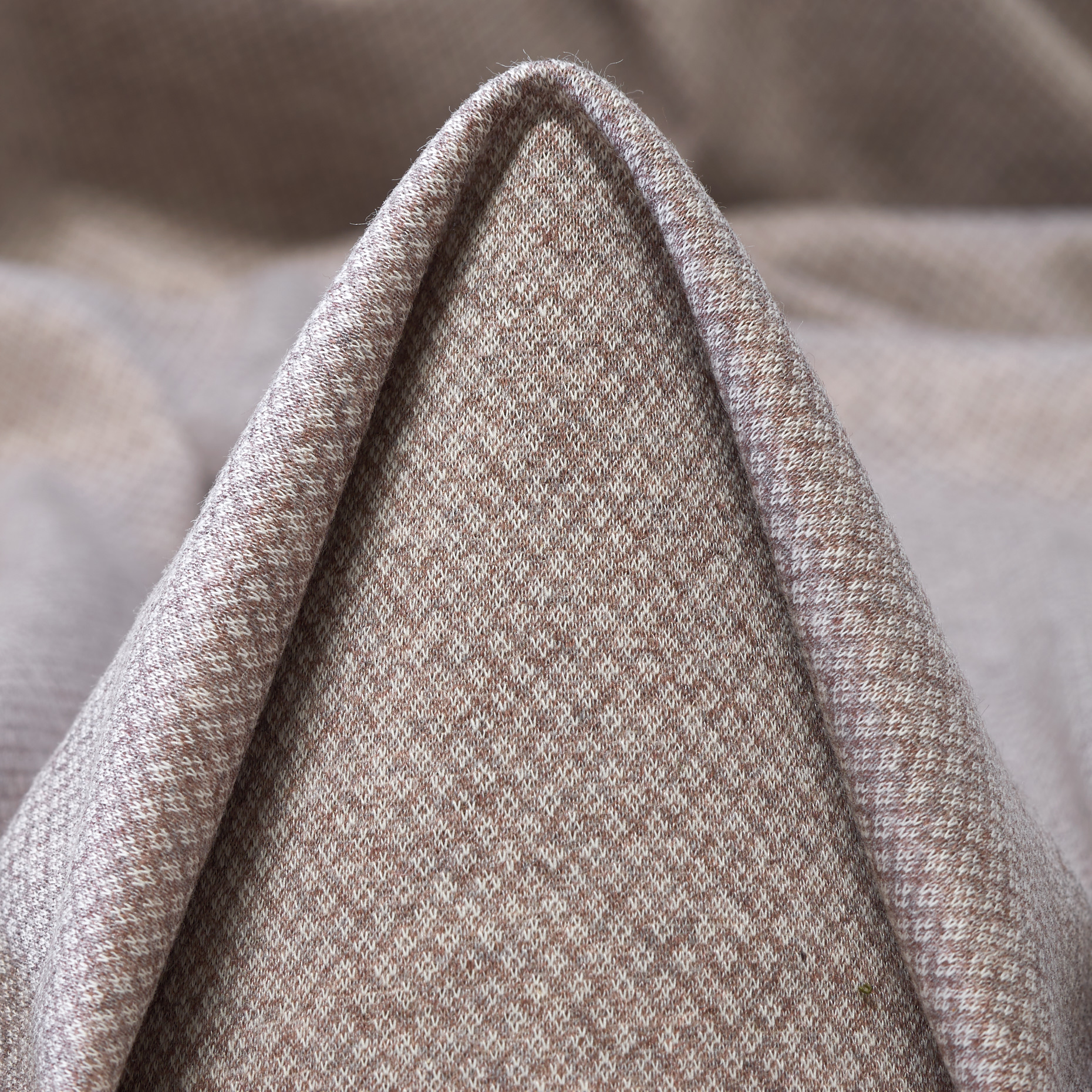Jersey, Baumwolle, Micro Design, Marshmallow&Light Taupe (F000047825)