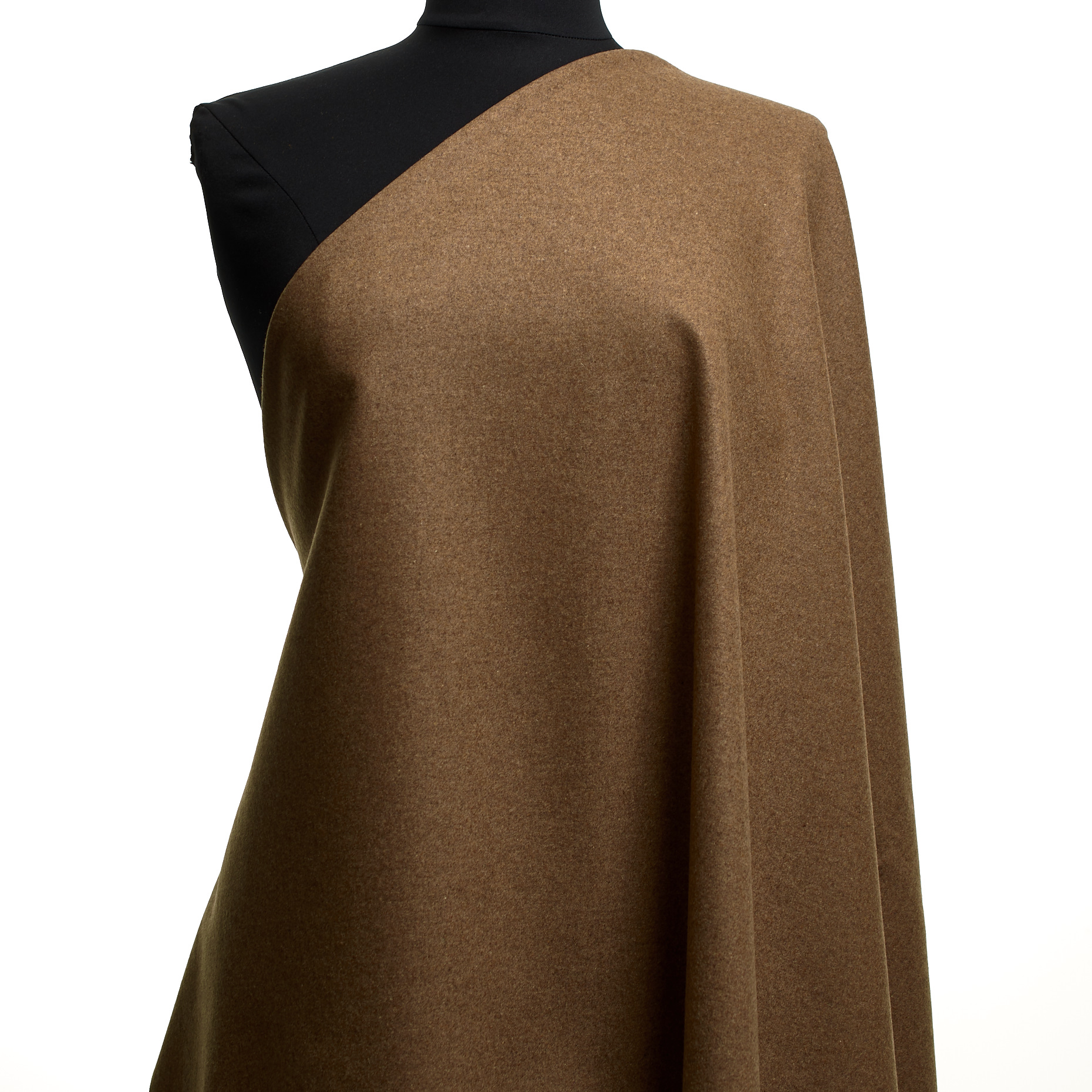 FLANNEL, WOOL, ELASTIC, TOBACCO BROWN (F000048139) - Mannequin