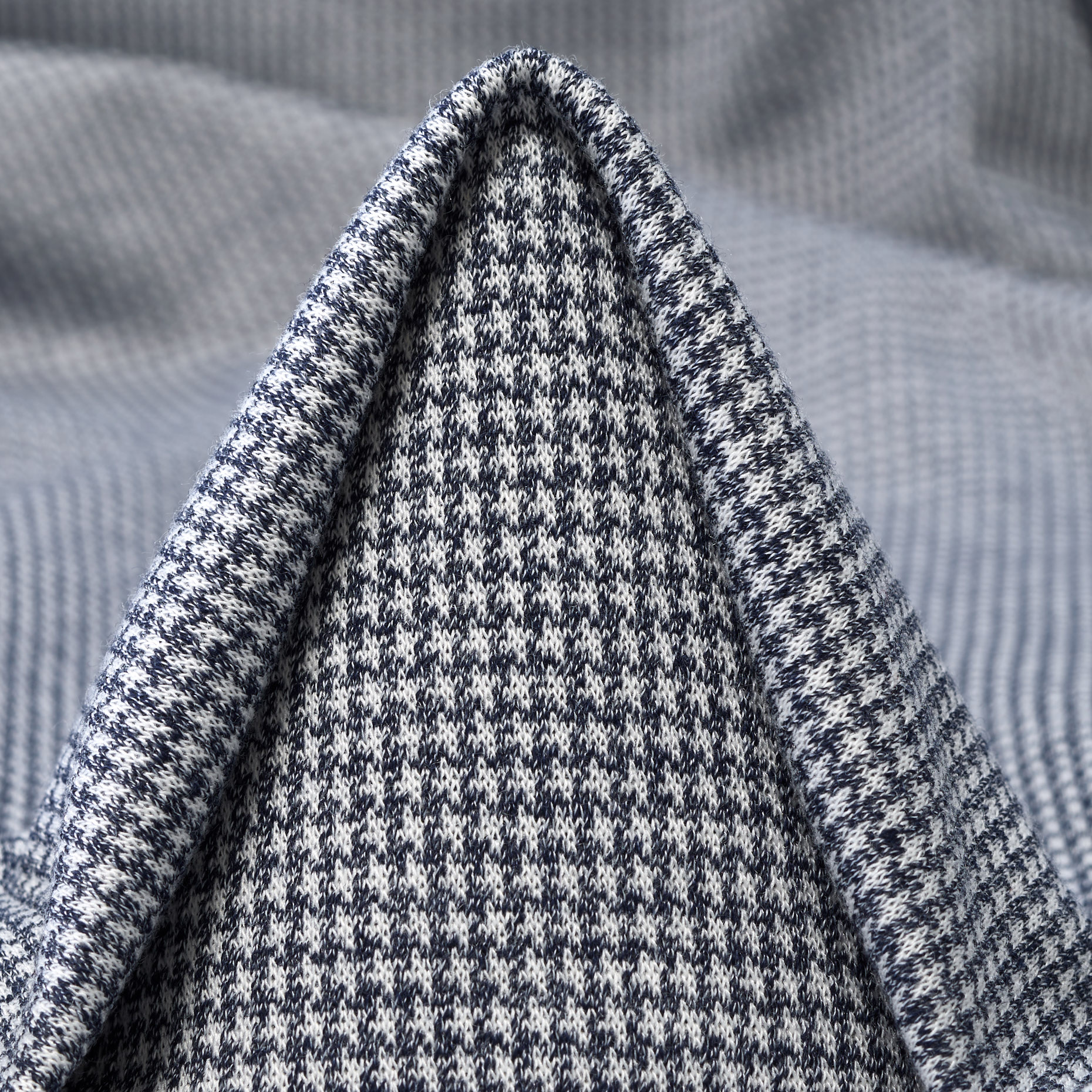 JERSEY, JACQUARD, COTTON BLEND, CROWN BLUE&VAPOROUS GRAY (F000044460)