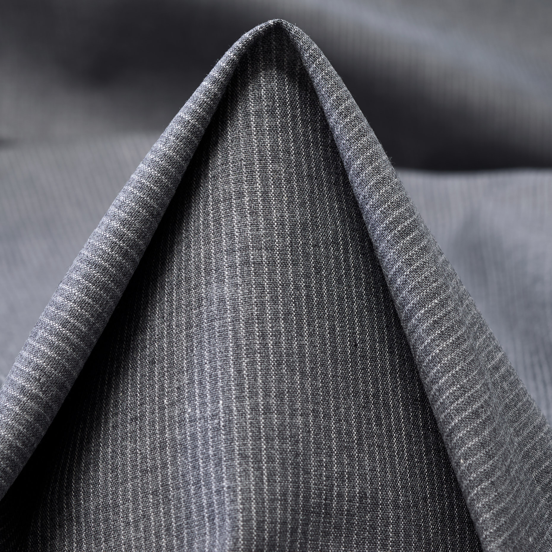 POPLIN, COTTON, STRIPES, STEEL GRAY (F000044218)