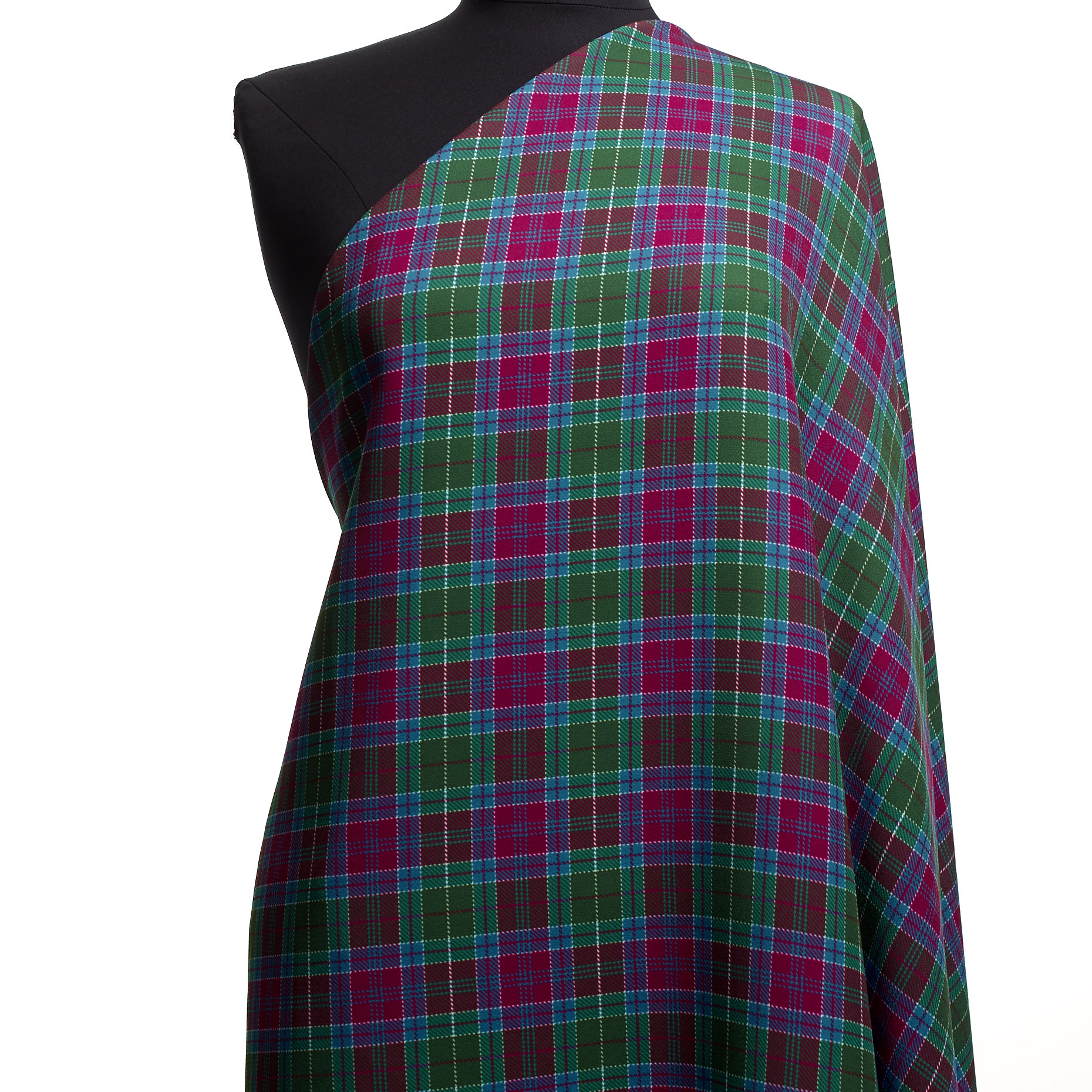 Techno Stretch, Drukowane, Ramy, Cerise&Billiard Green (F000041421) - Manekin