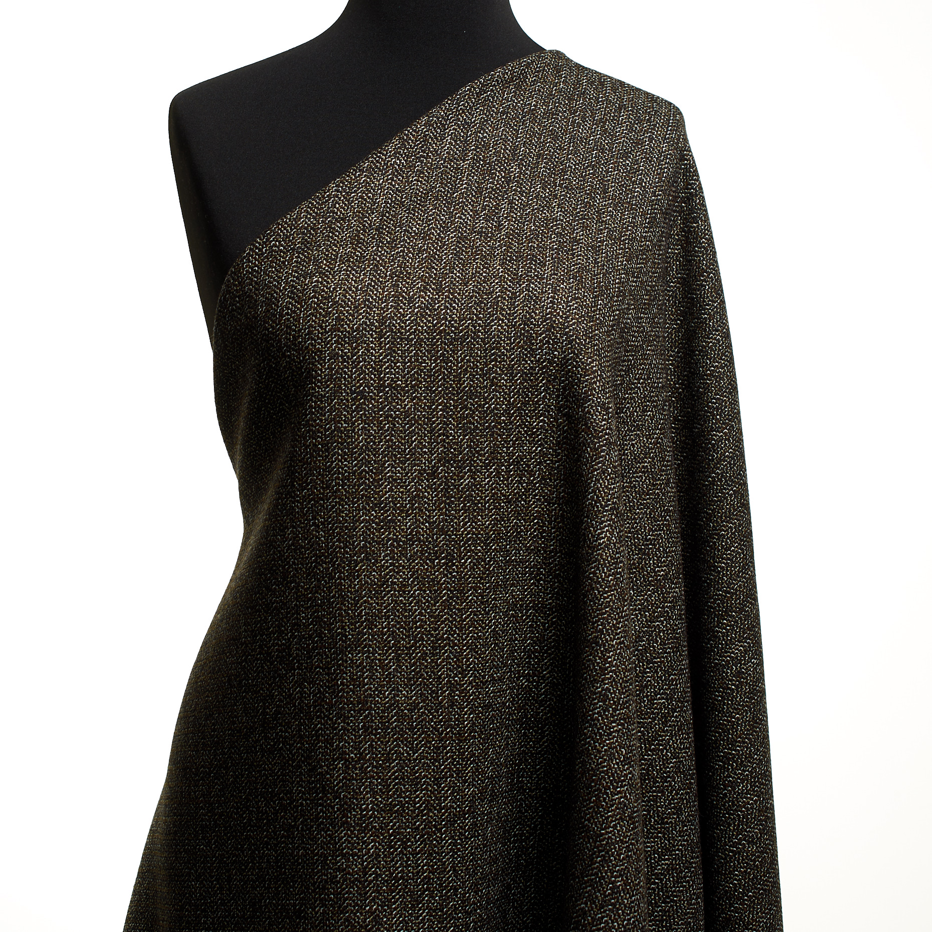 Шерсть, Мелкий рисунок, Jet Black&Cocoa (F000049286) - Манекен