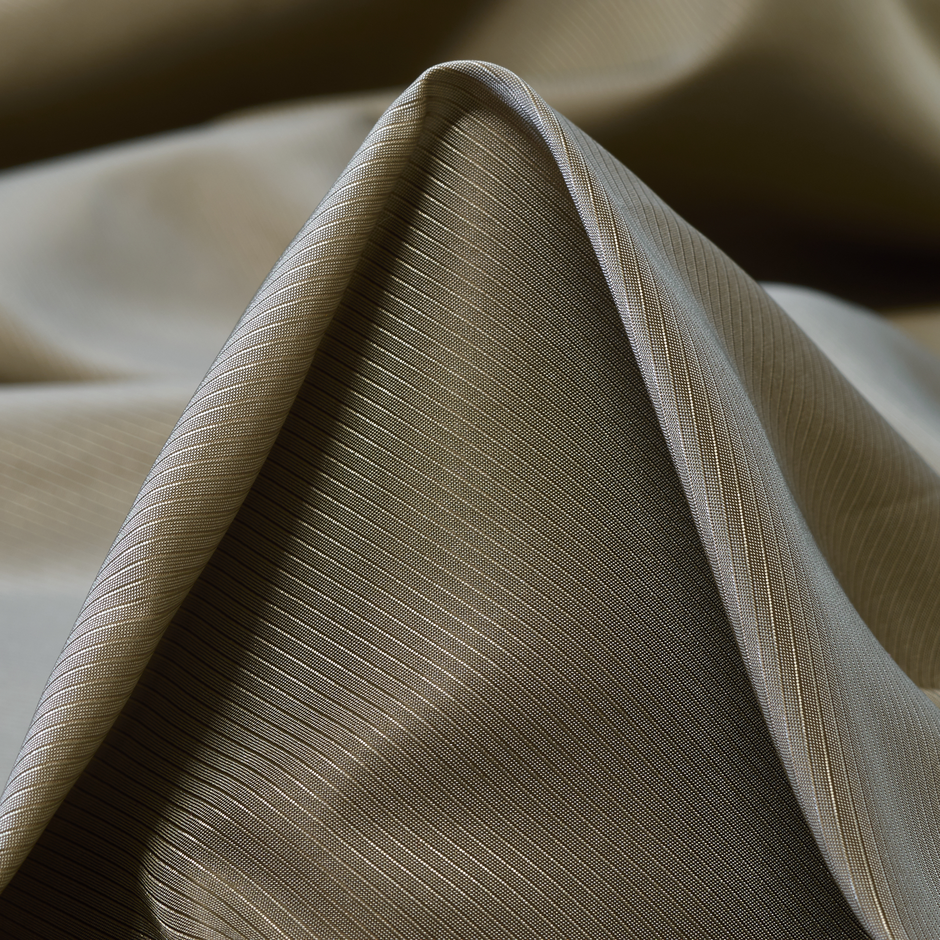 Подкладка, Купра, Полоска, Sage (F0000342)