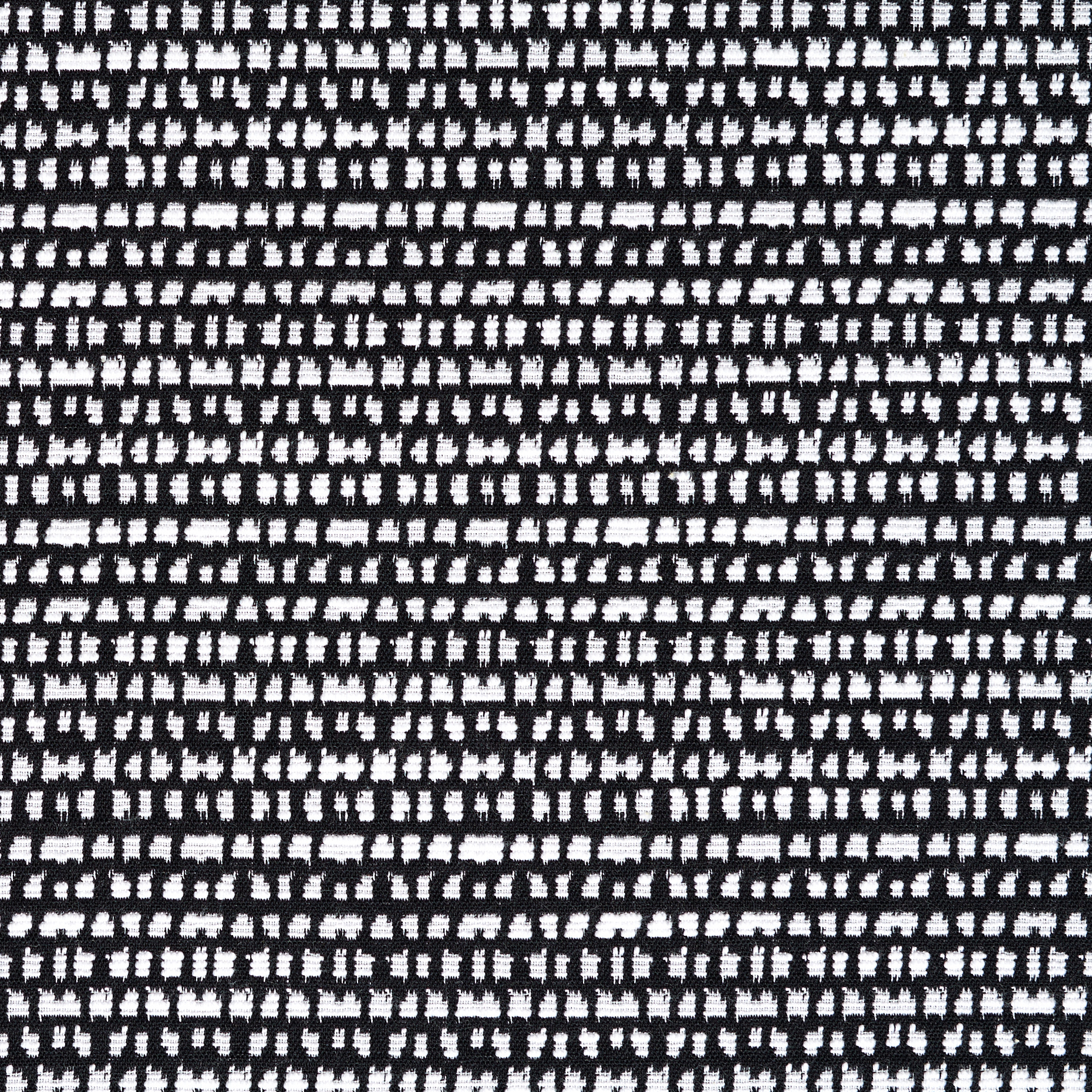 JACQUARD, COTTON, ELASTIC, SNOW WHITE&RAVEN BLACK (F000027118) - Texture