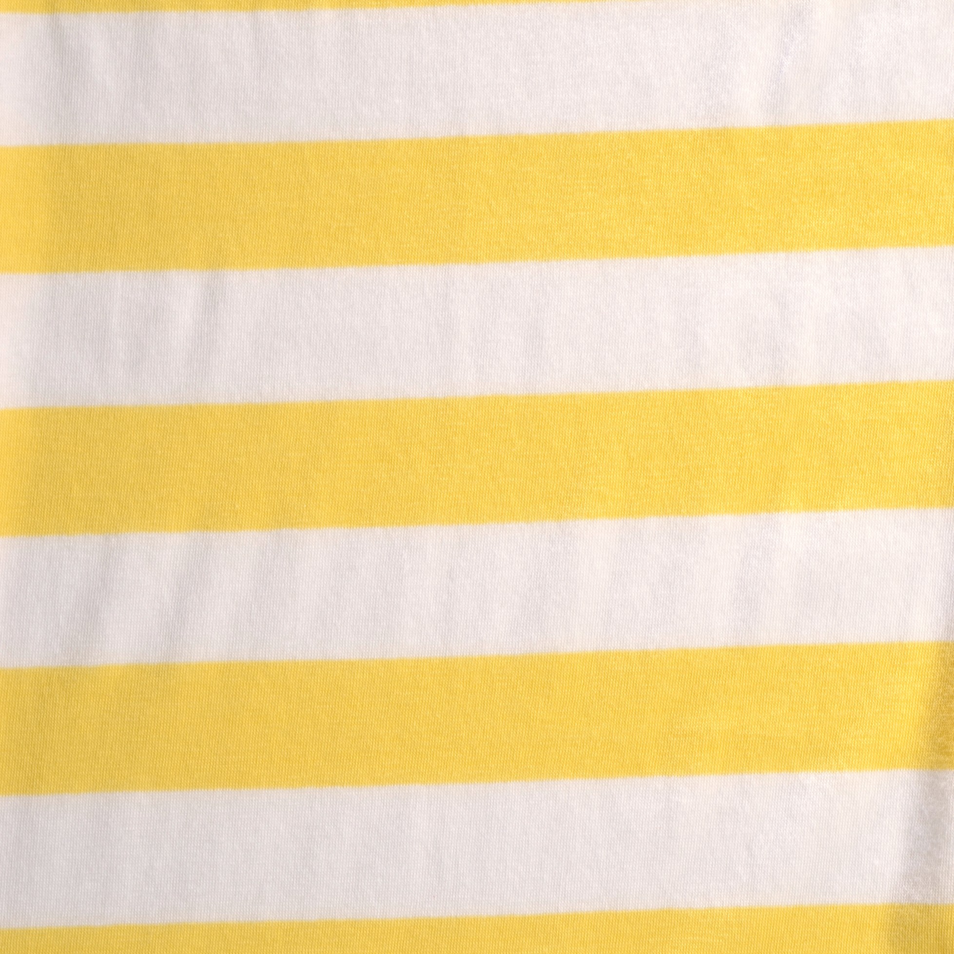 Трикотаж, Хлопок, Полоска, Lemon Zest&Brilliant White (F0000727) - Ткань