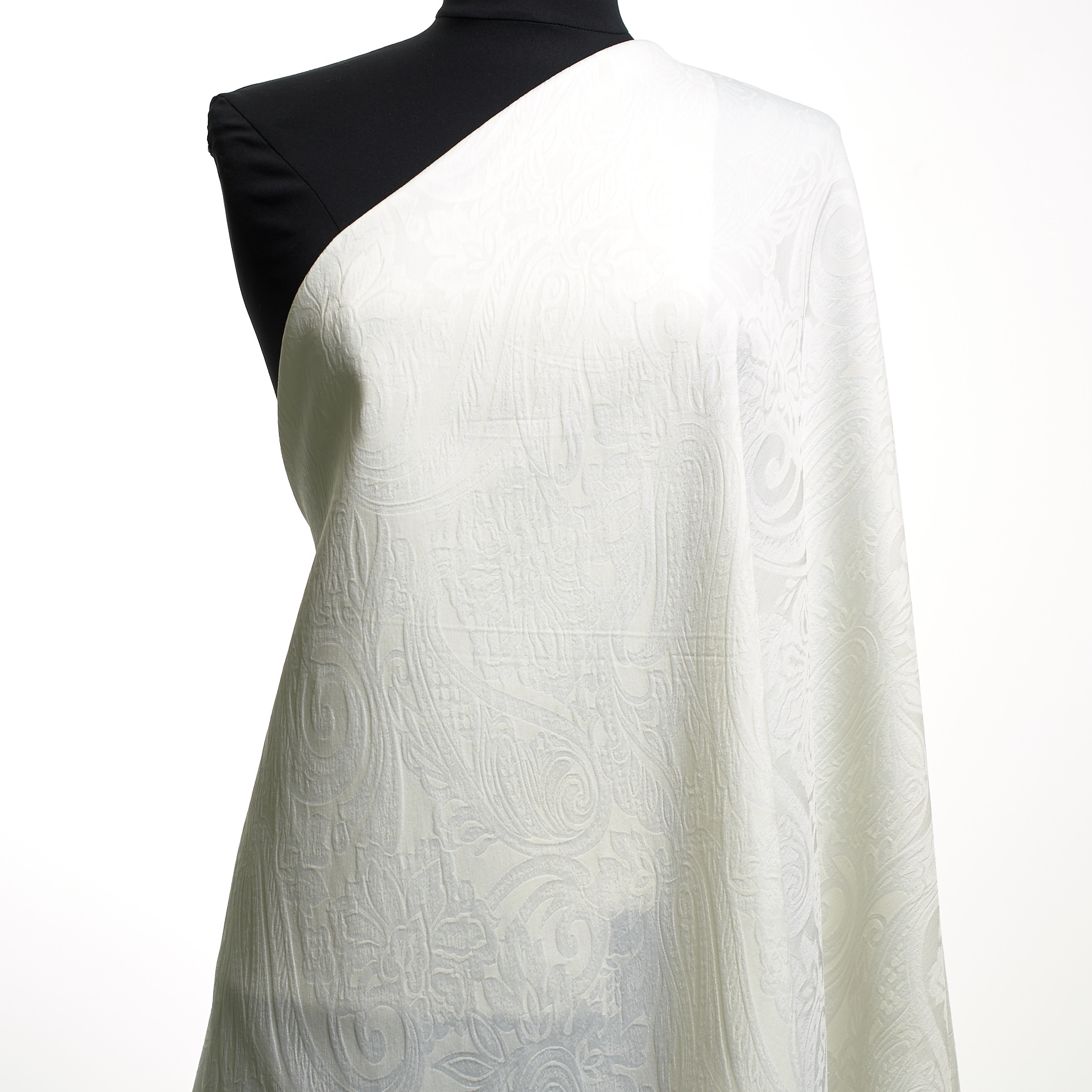 Jacquard, Floreale, Tono su Tono, Lucent White (P000003910) - Manichino