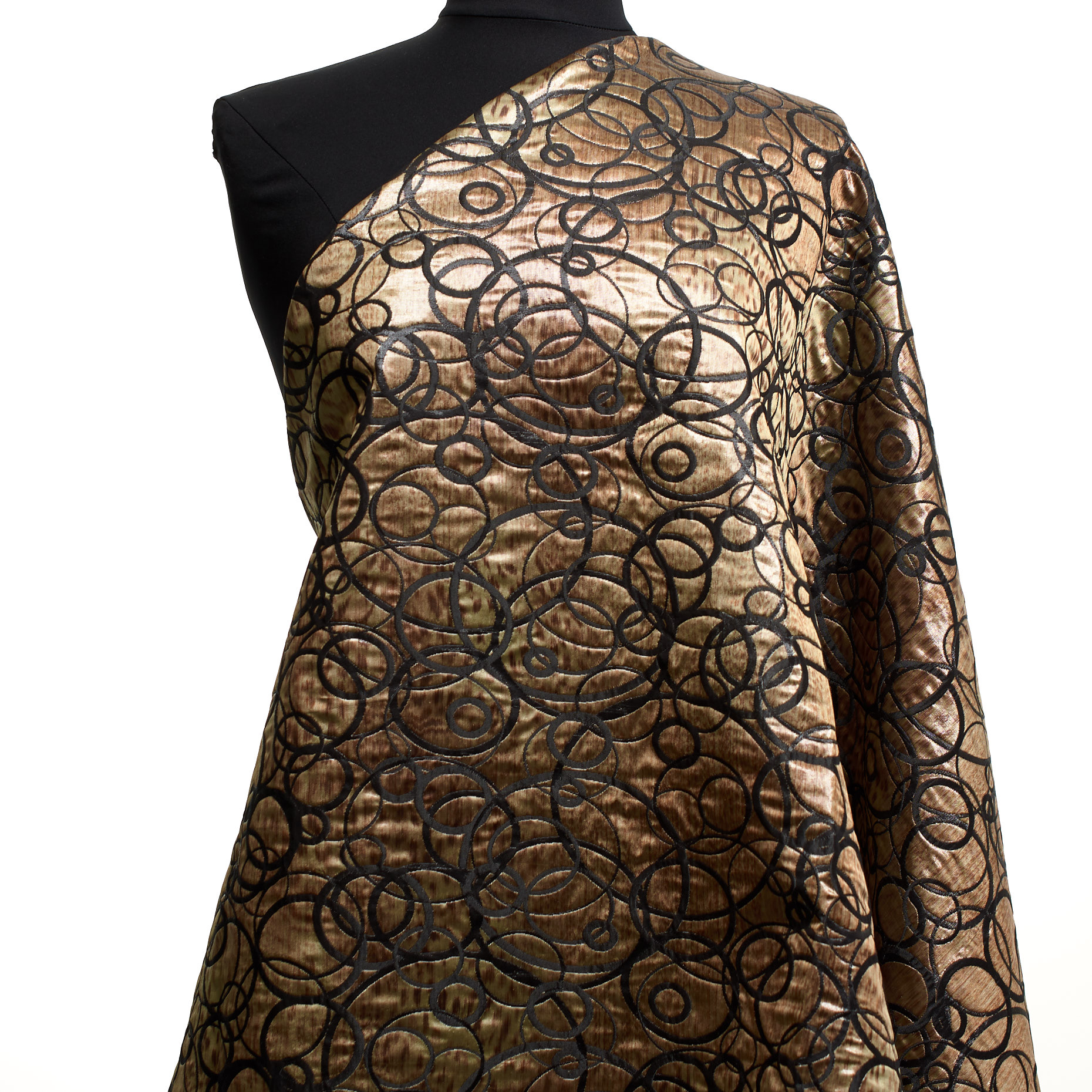 JACQUARD, COTTON BLEND, RAVEN BLACK&BEIGE (P000003440) - Mannequin