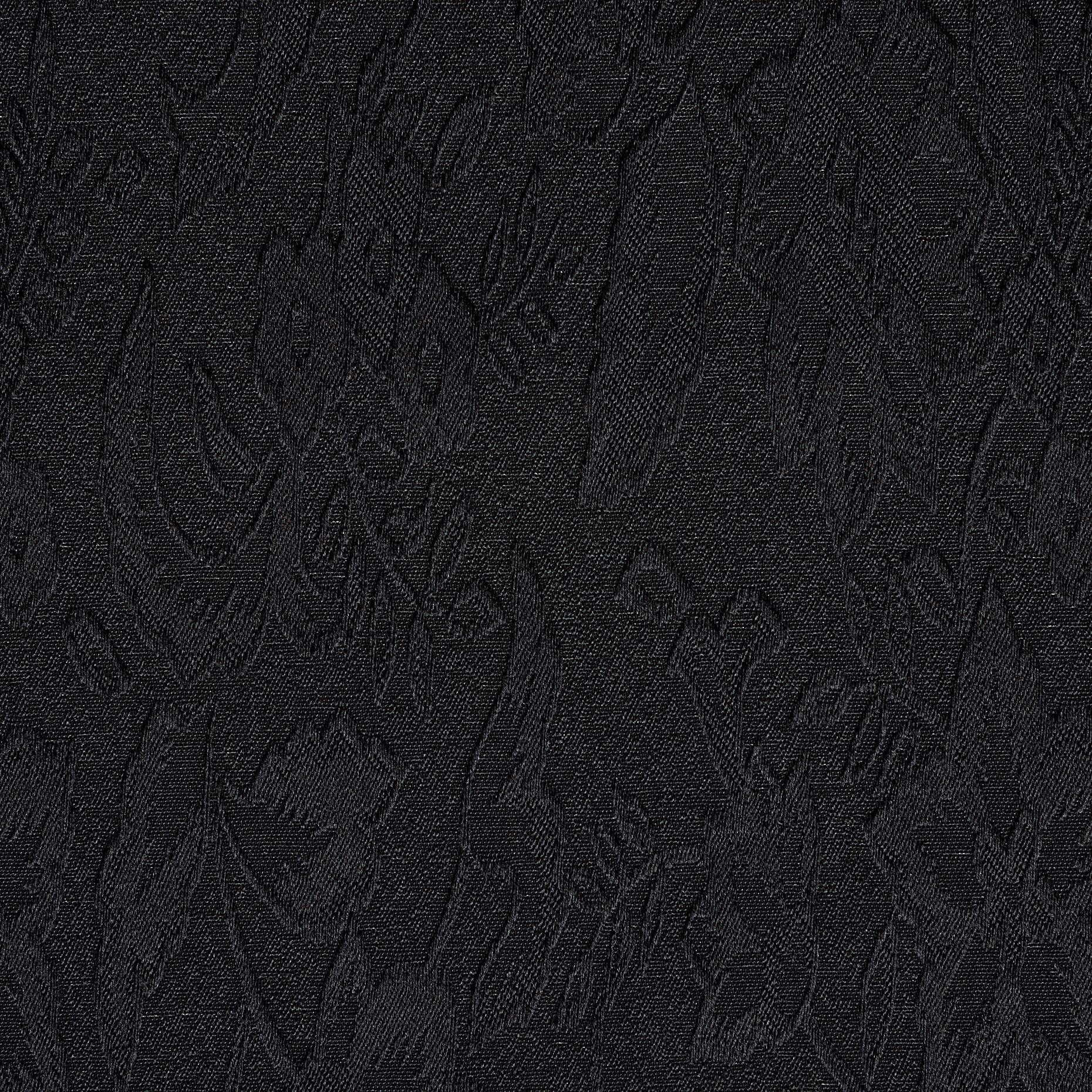 JACQUARD, FLORAL, TONE ON TONE, JET BLACK (P000003960) - Texture