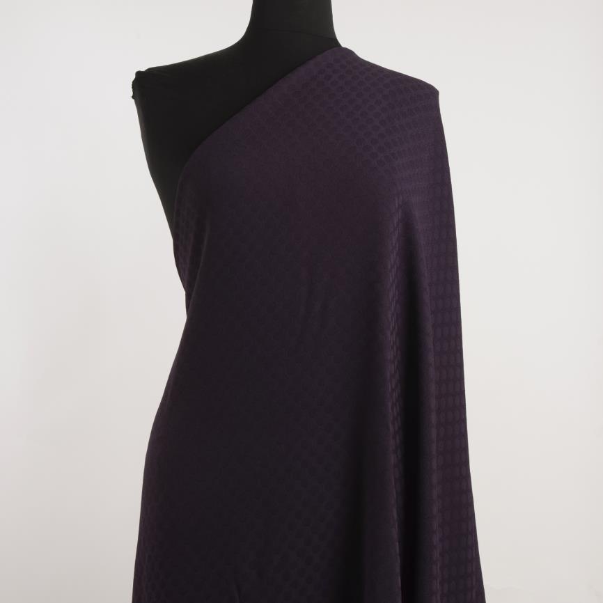 JACQUARD, TONE ON TONE, DOTS, BLACKBERRY (F000027238) - Mannequin