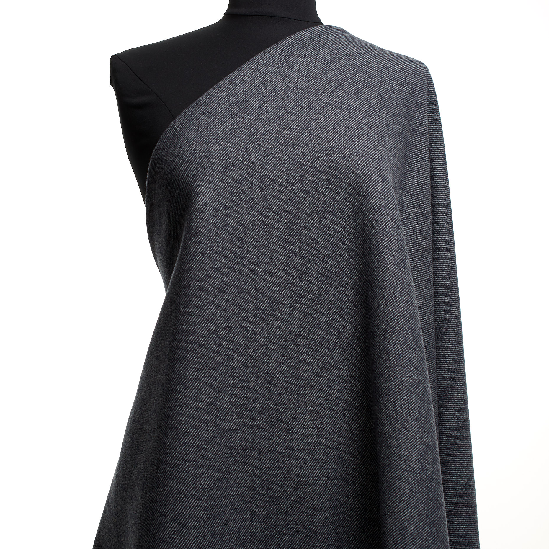 Twill, Melange, Blue Indigo (F000044545) - Schaufensterpuppe