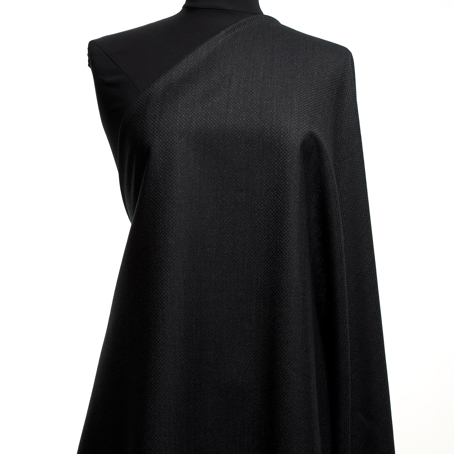COOL WOOL, VIRGIN WOOL, MICRO DESIGN, BLACK SAND (F000045007) - Mannequin