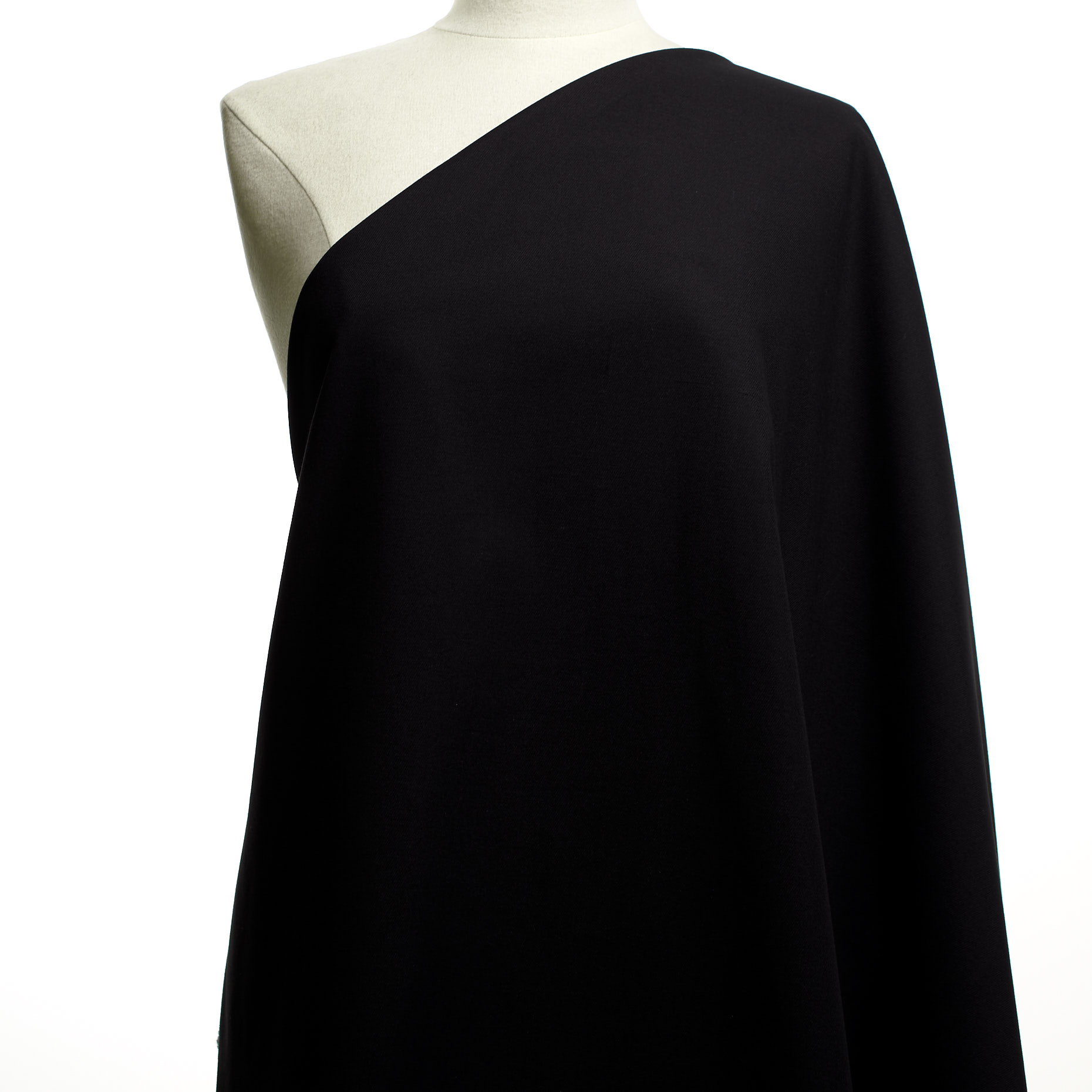 Твил, Хлопок, Стрейч, Raven Black (T0000454) - Манекен