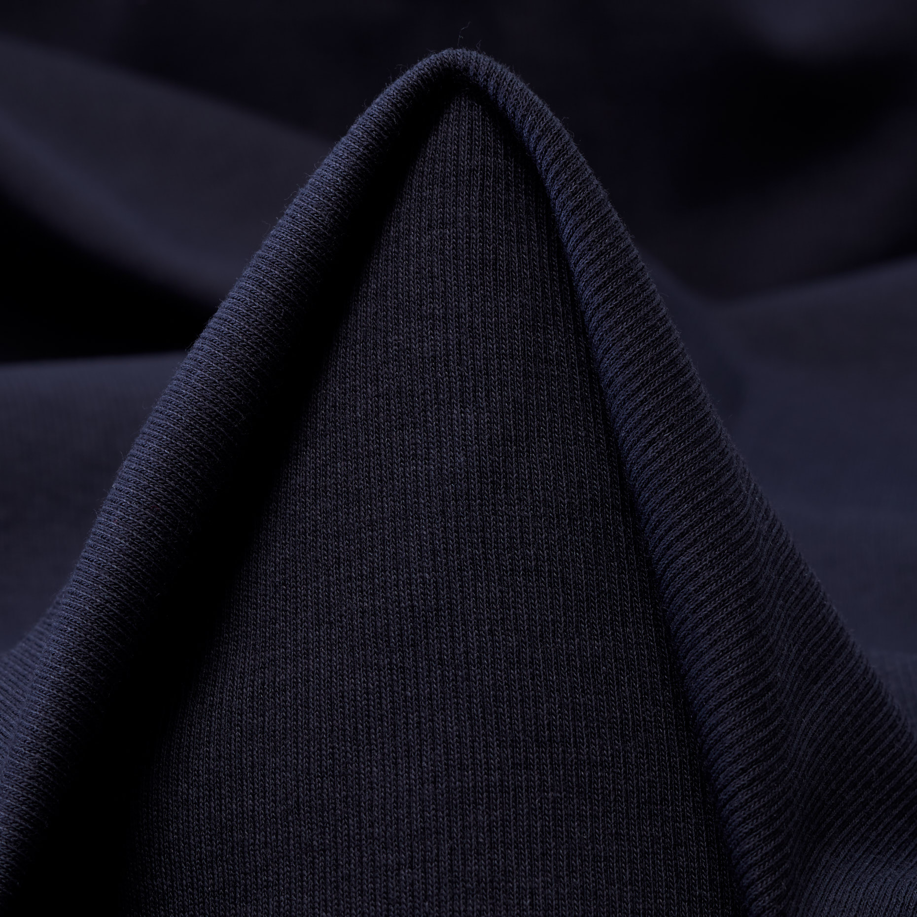 JERSEY, COTTON, ELASTIC, RAVEN BLACK (F000046010)