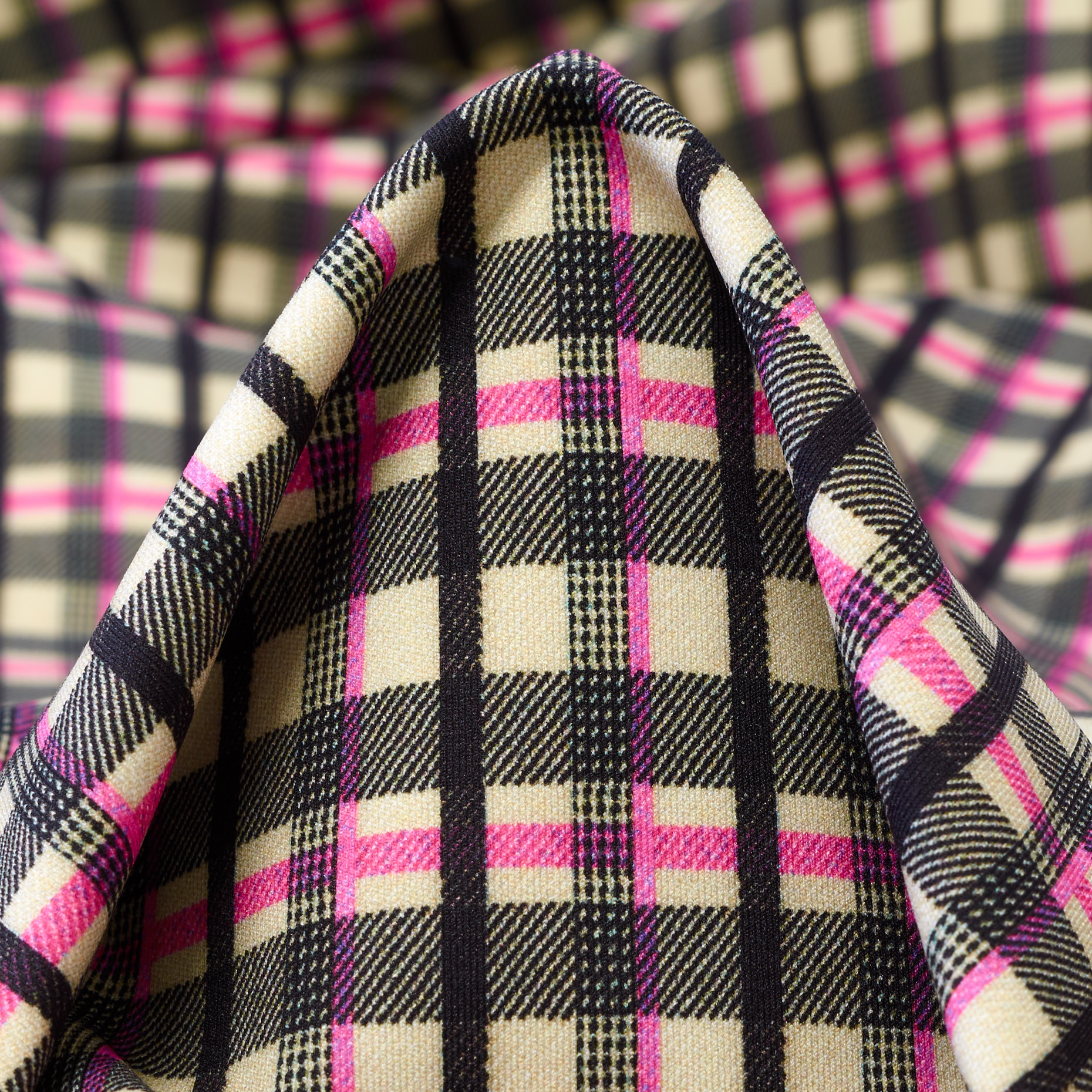 Jersey, Cadre , Imprimé, Almond&Neon Pink (F000042741)