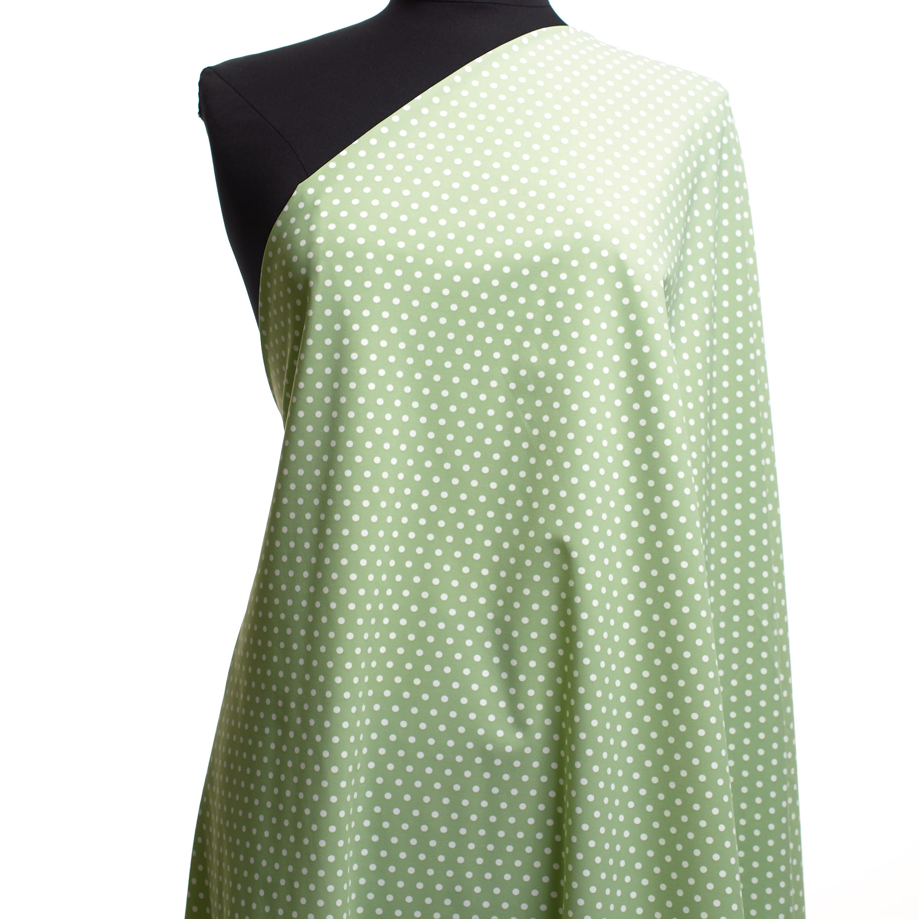 Techno Jersey, Punkte, Hohe Elastizität , Smoke Green (F000041523) - Schaufensterpuppe