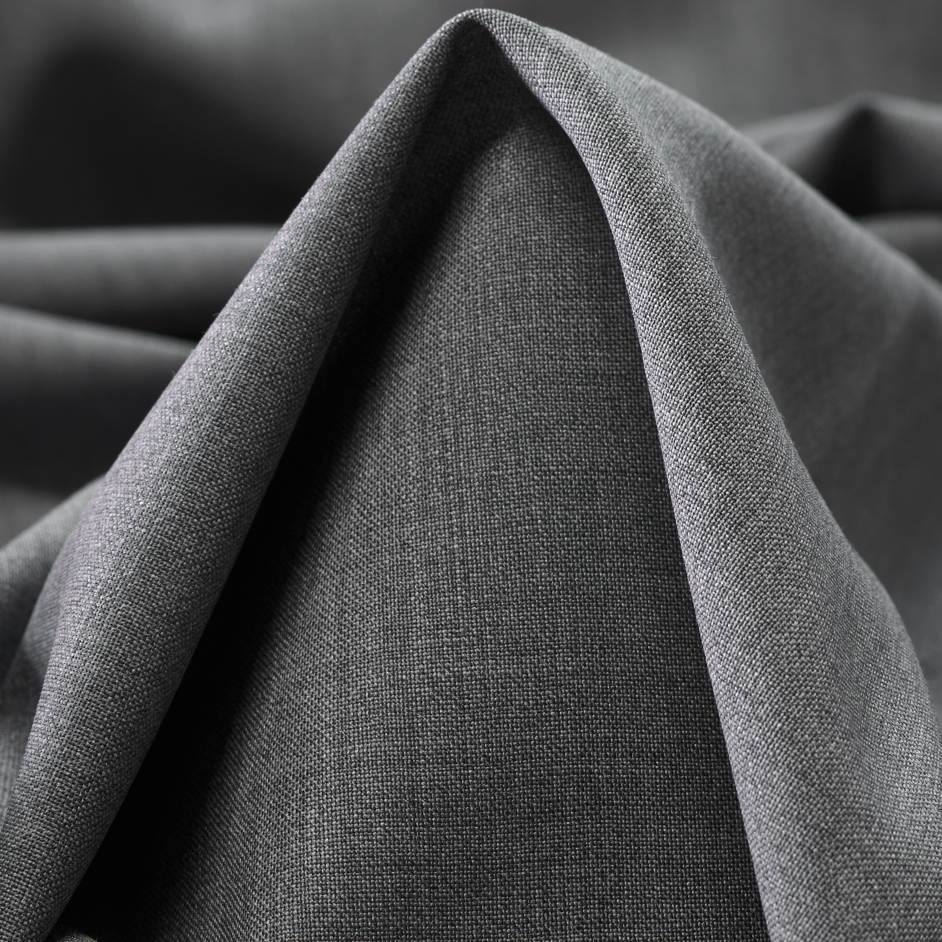FINE WOOL, PLAIN, MELANGE, STEEL GRAY (F000029716)