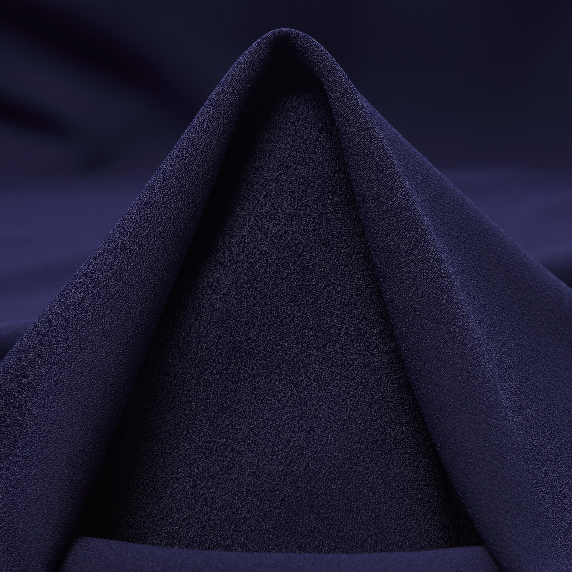 CRÊPE DE CHINE, ELASTIC, NIGHTSHADOW BLUE (F000033537)