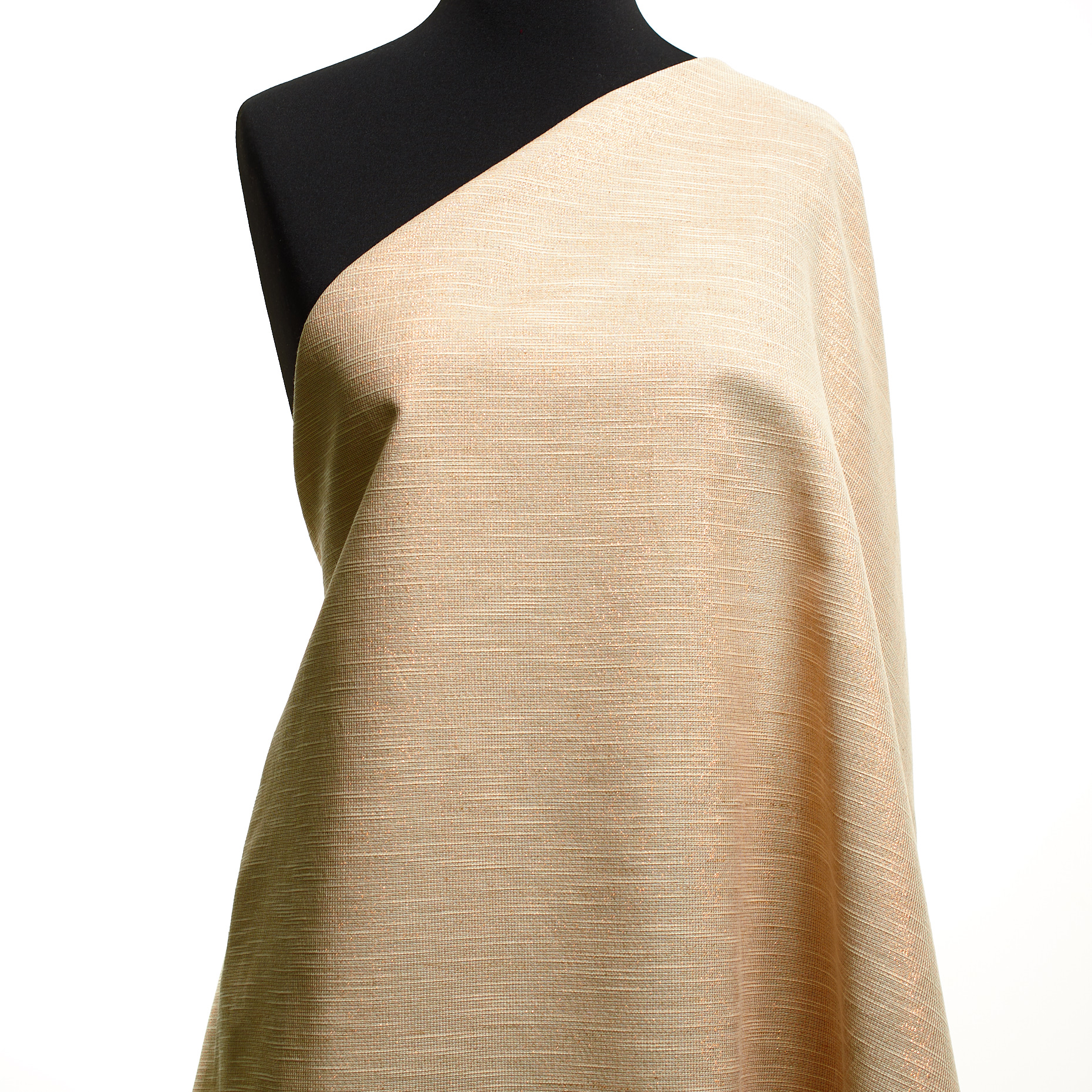 COTTON, LUREX, SHIMMERING, OYSTER WHITE&PALE GOLD (F000049608) - Mannequin