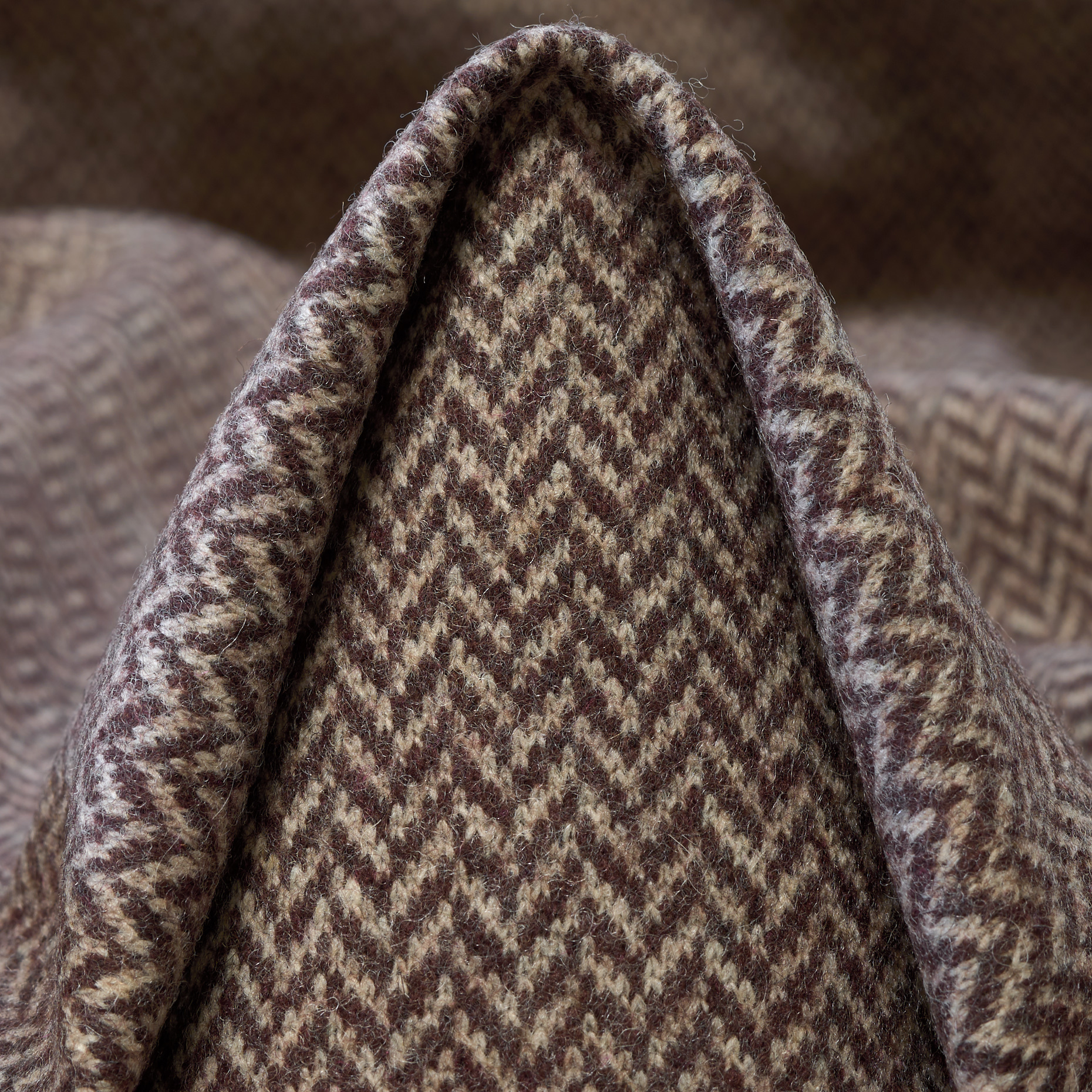 JERSEY, WOOL, HERRINGBONE, COCOA&SILVER CLOUD (F000048087)