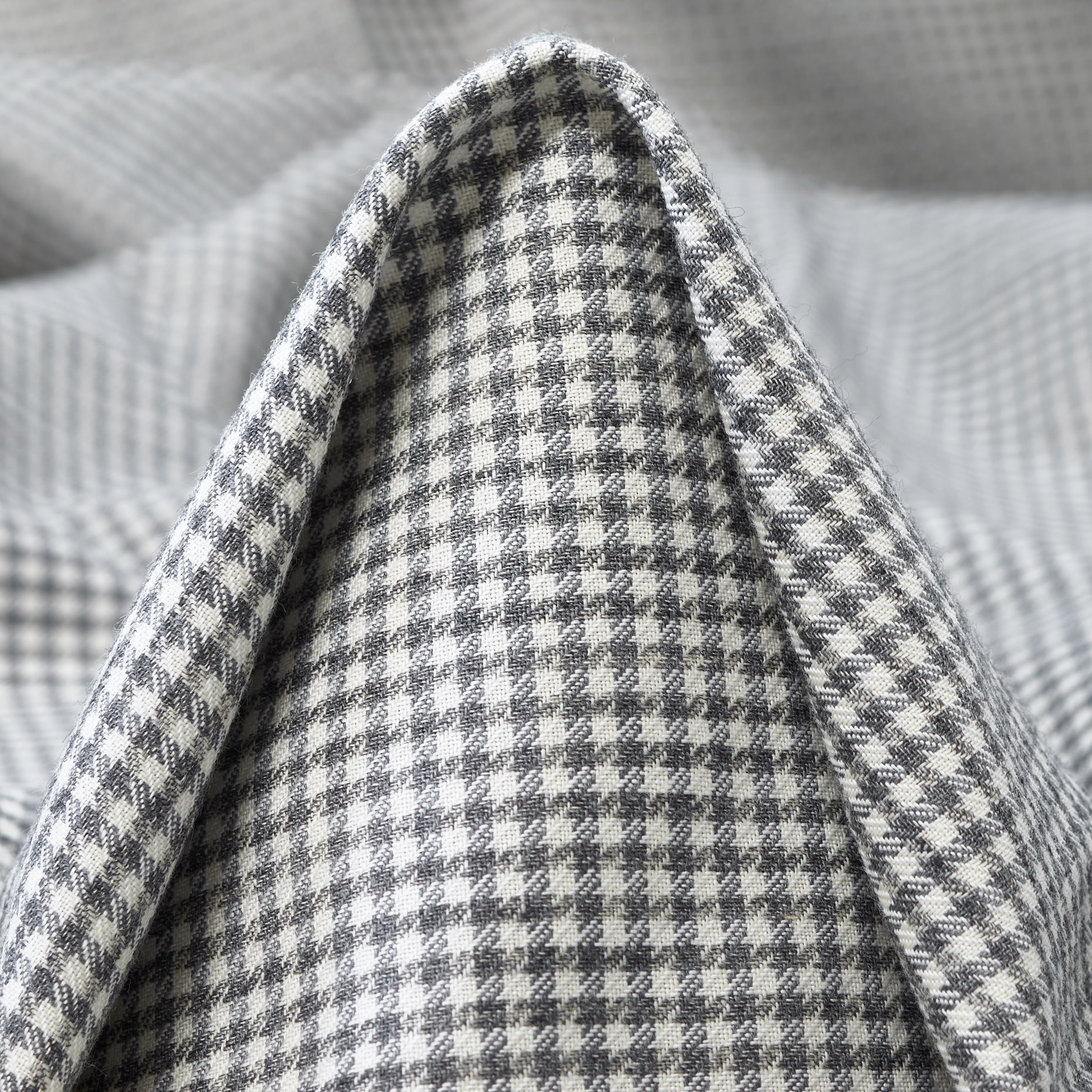 VIRGIN WOOL, COTTON, PEPITA, SNOW WHITE&TITANIUM (F000045152)