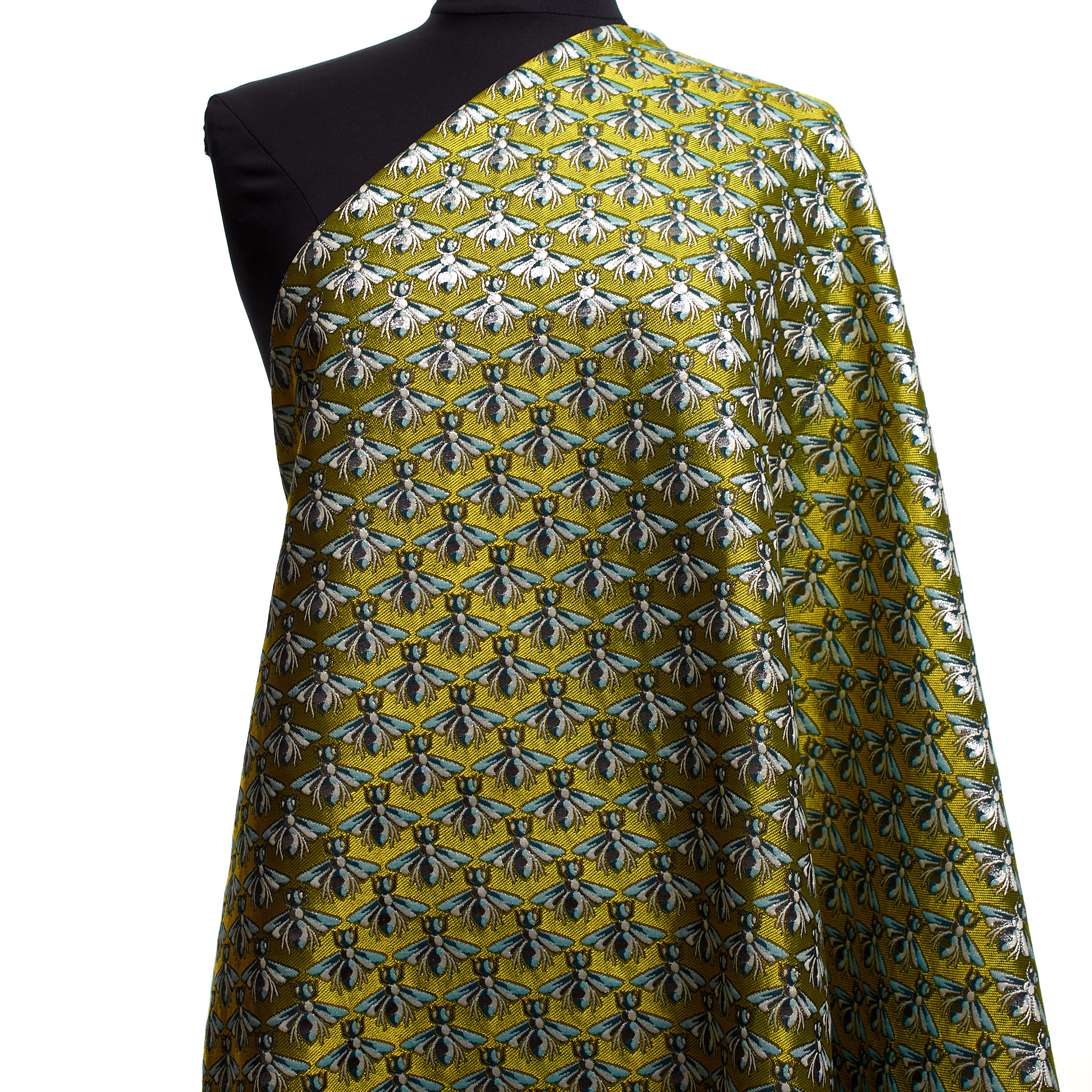 Жаккард , Ацетат, Металлический, Citronelle&Airy Blue (P000002460) - Манекен