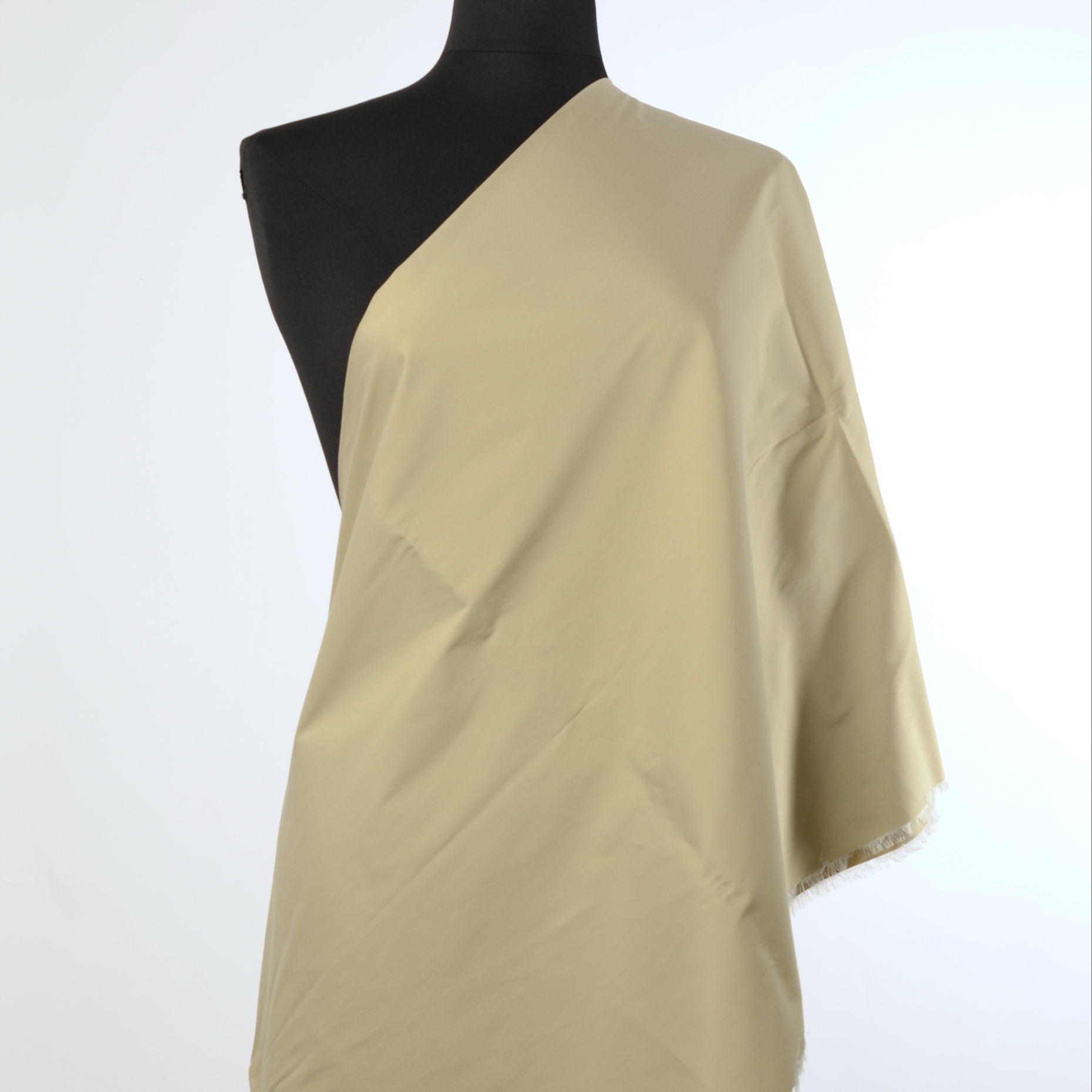 POPLIN, COTTON, HIGH ELASTICITY, BROWN RICE (F000016324) - Mannequin