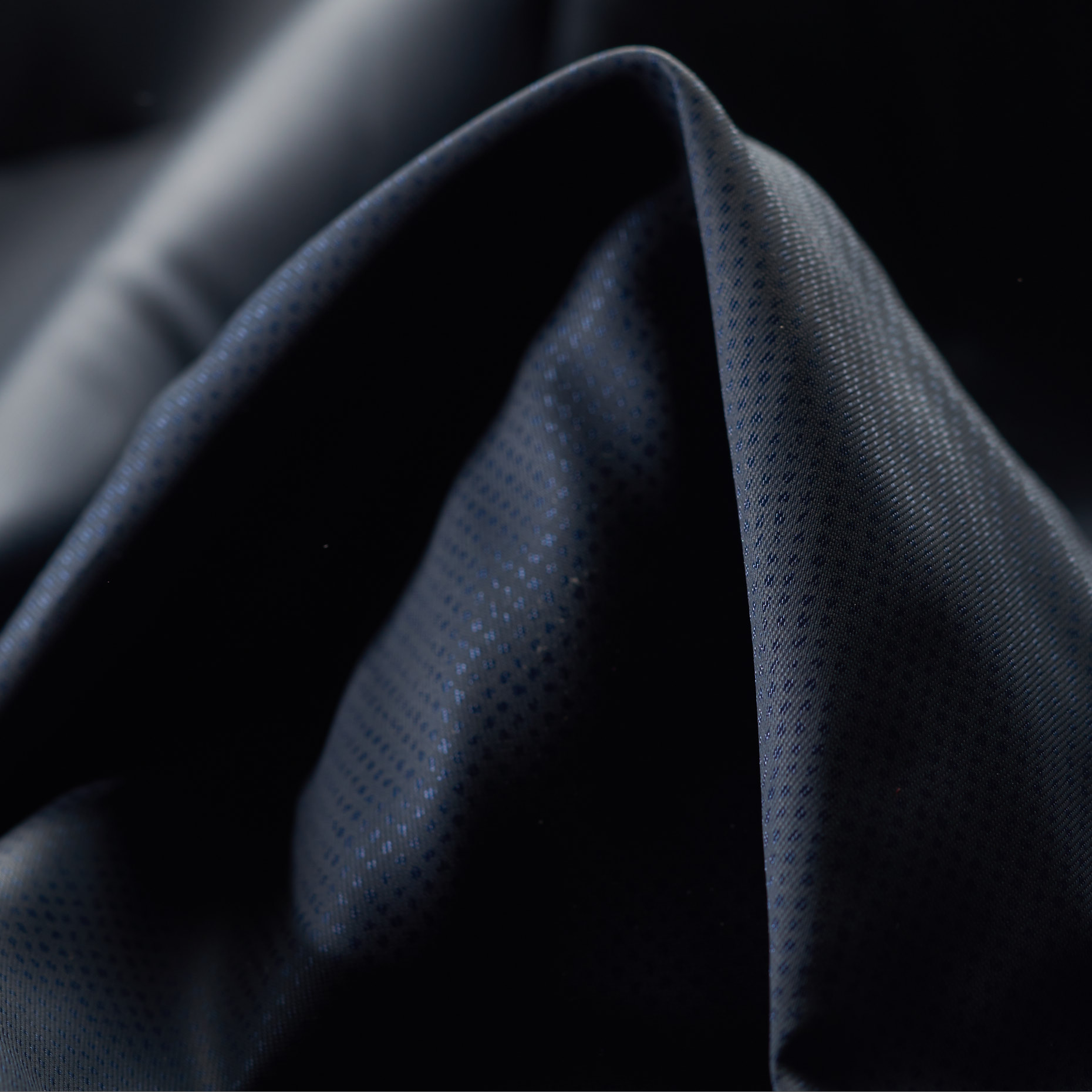 VISCOSE, LINING, MICRO DESIGN, NAVY BLUE