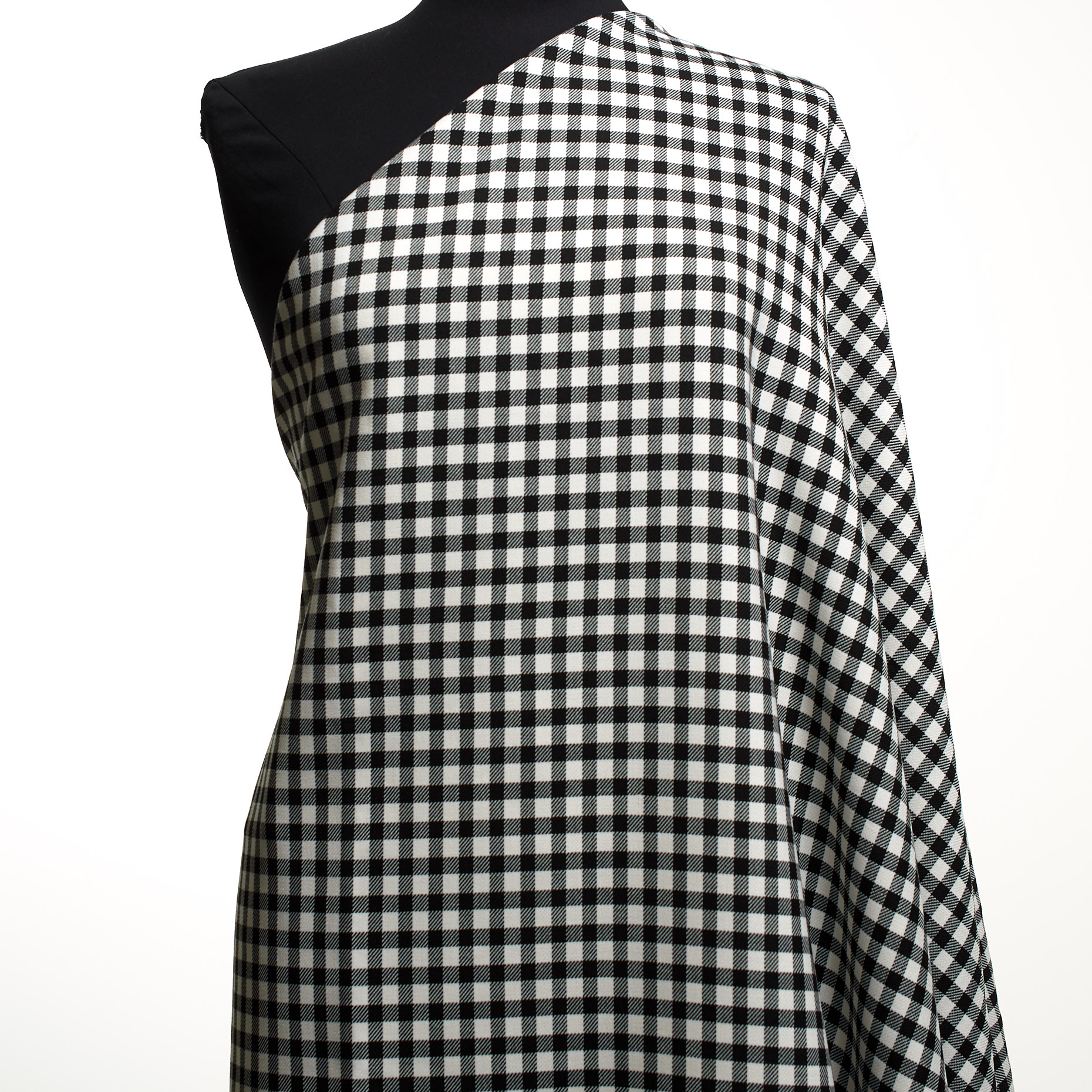 DOUBLE, VISCOSE BLEND, RAVEN BLACK&BRILLIANT WHITE (F000037939) - Mannequin