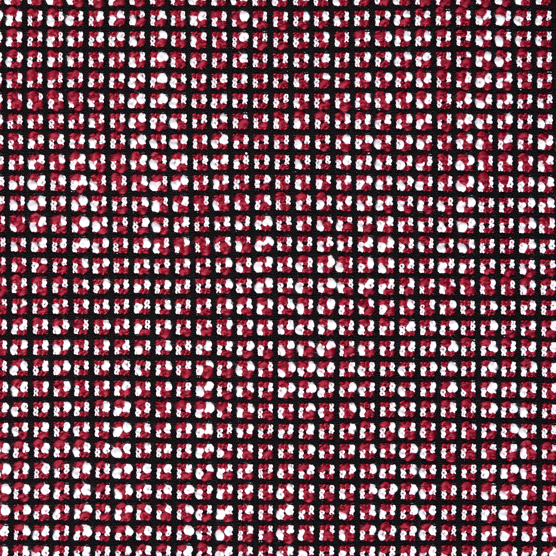 COTTON, MICRO DESIGN, ELASTIC, BRILLIANT WHITE&SAVVY RED (F000027119) - Texture