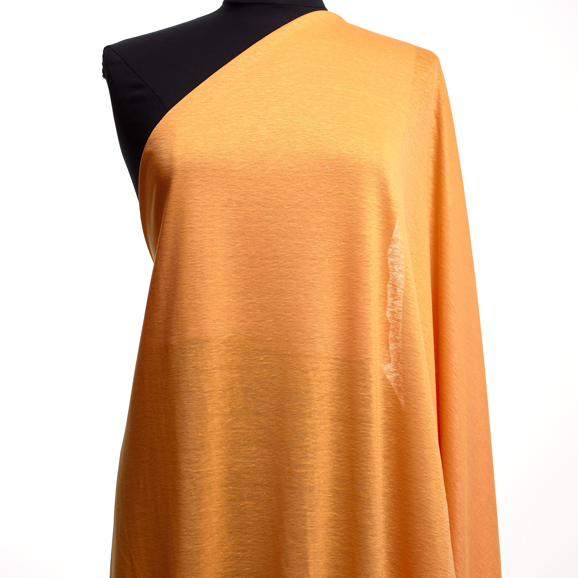SINGLE JERSEY, LINEN, APRICOT SORBET (F000042916) - Mannequin