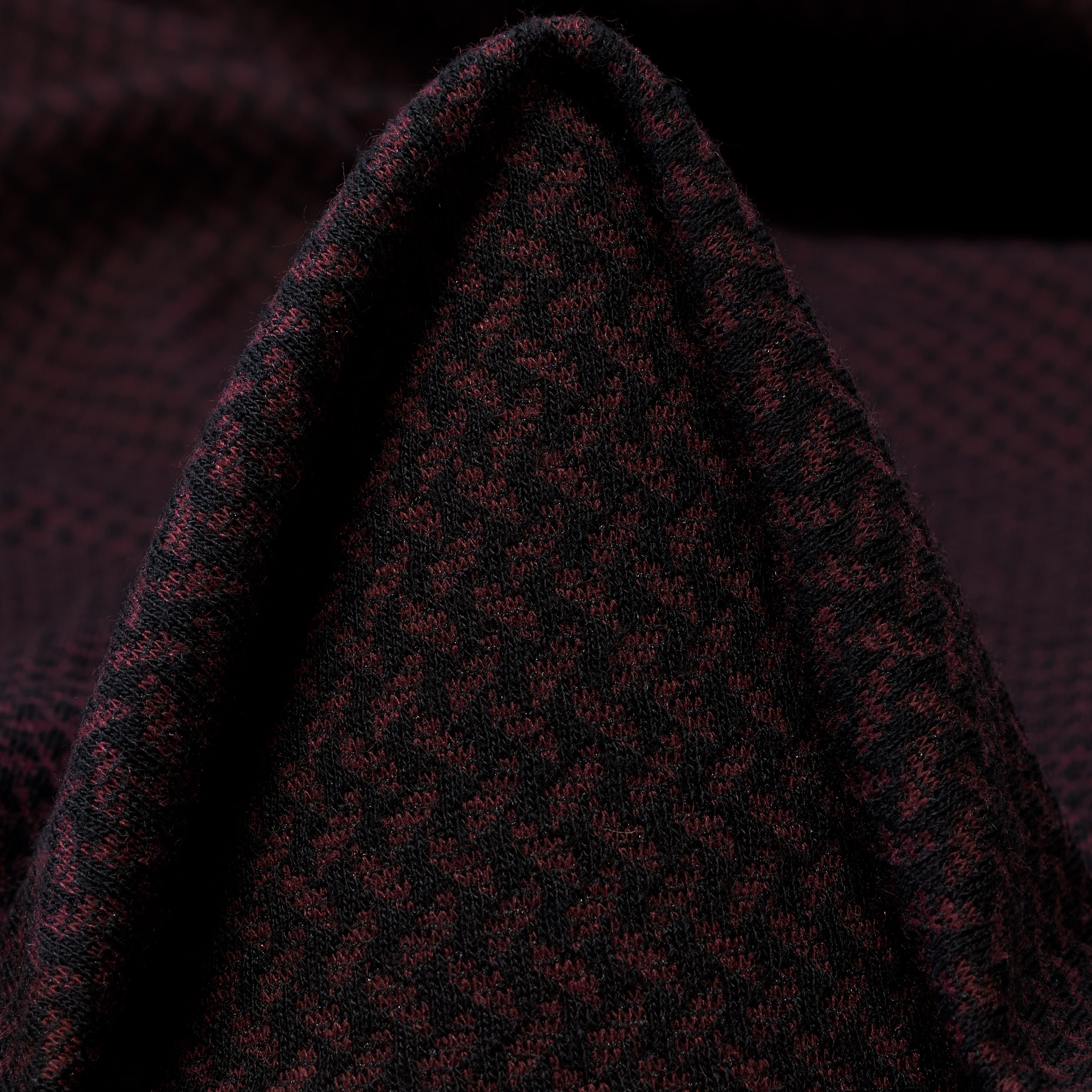 Jersey, Jacquard, Viscosa Mix, Henna&Jet Black (F000044997)