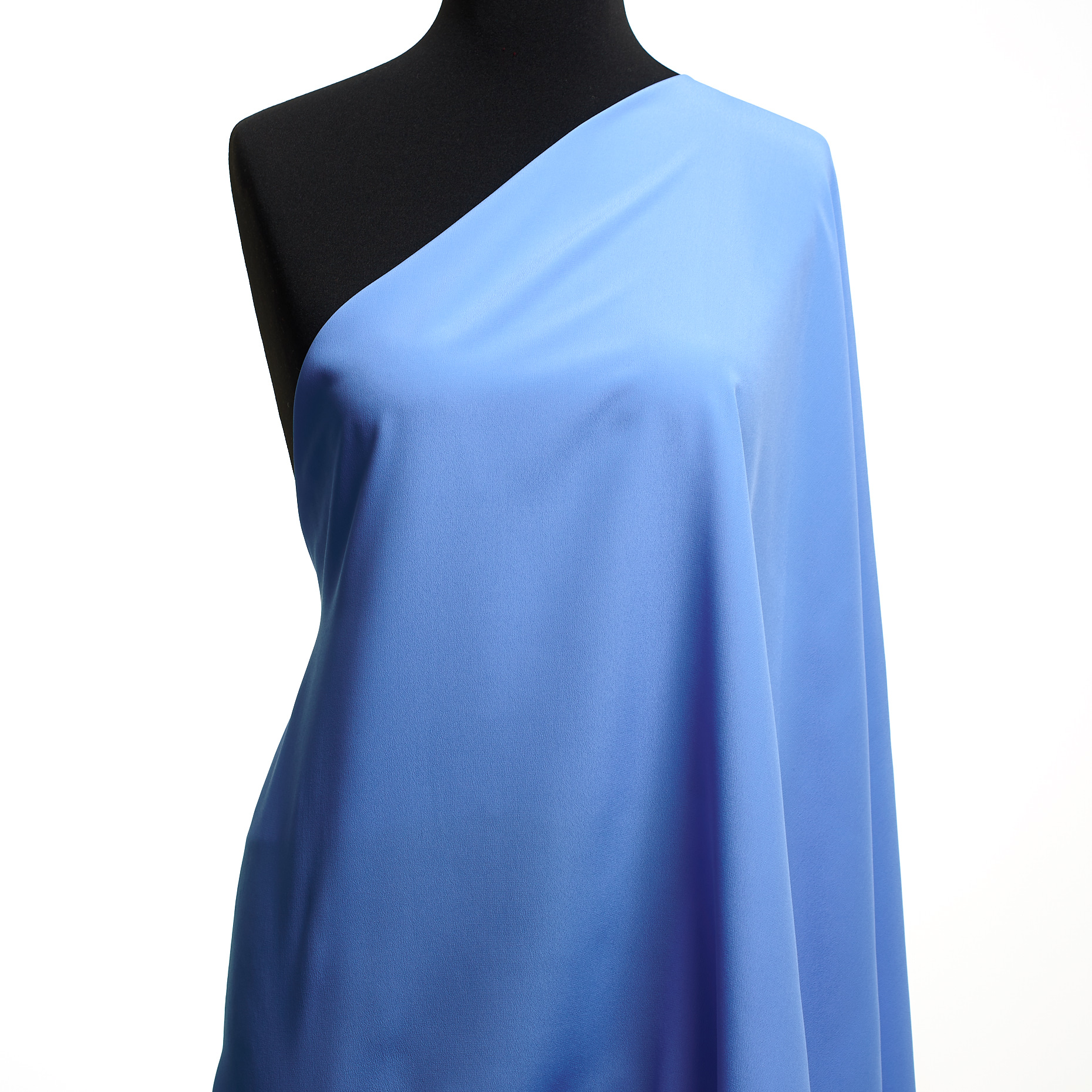 CRÊPE, ACETATE, SILK, ALASKAN BLUE (F000049275) - Mannequin