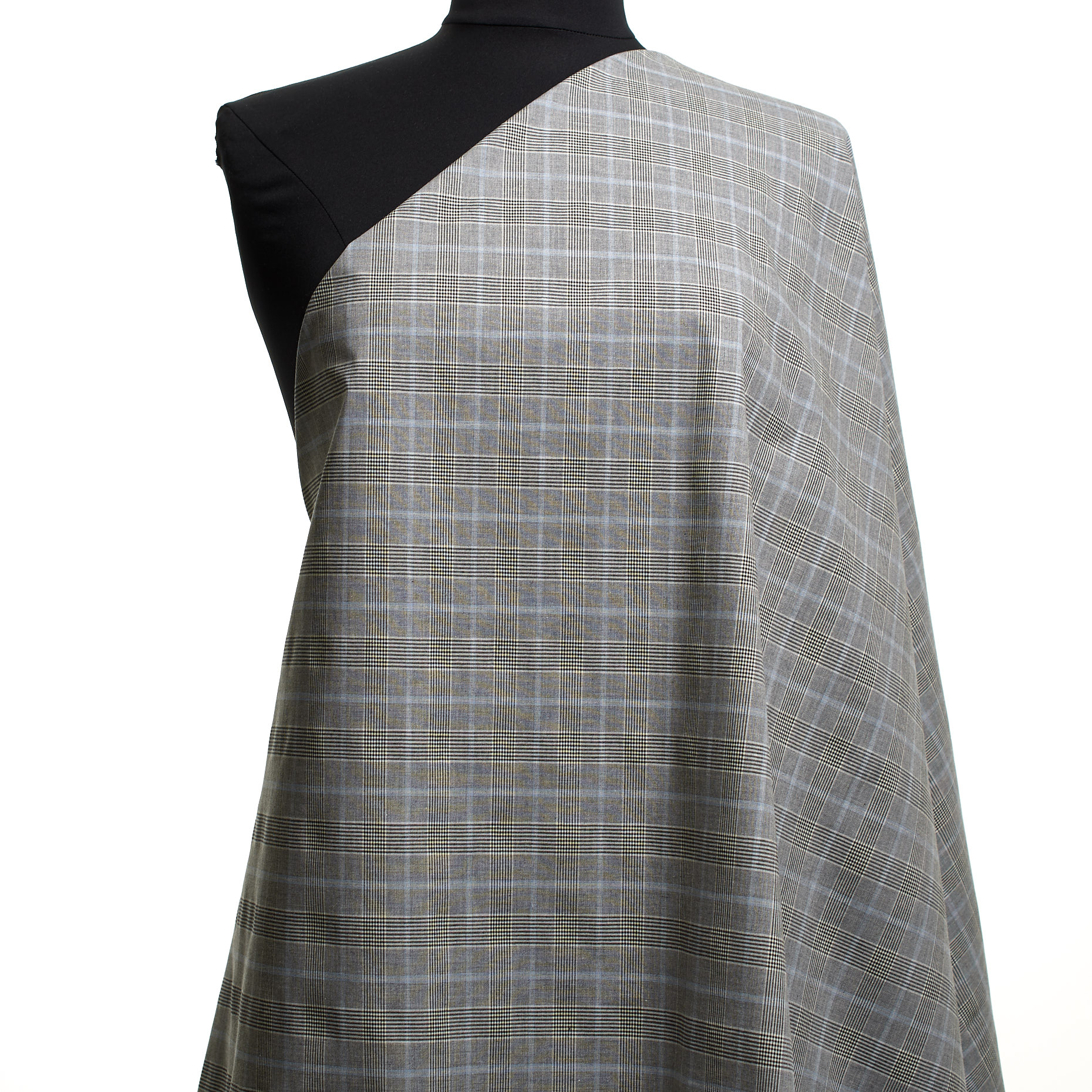 Cotone, Stretch, Quadro, Antique White&Dutch Canal (F000045046) - Manichino