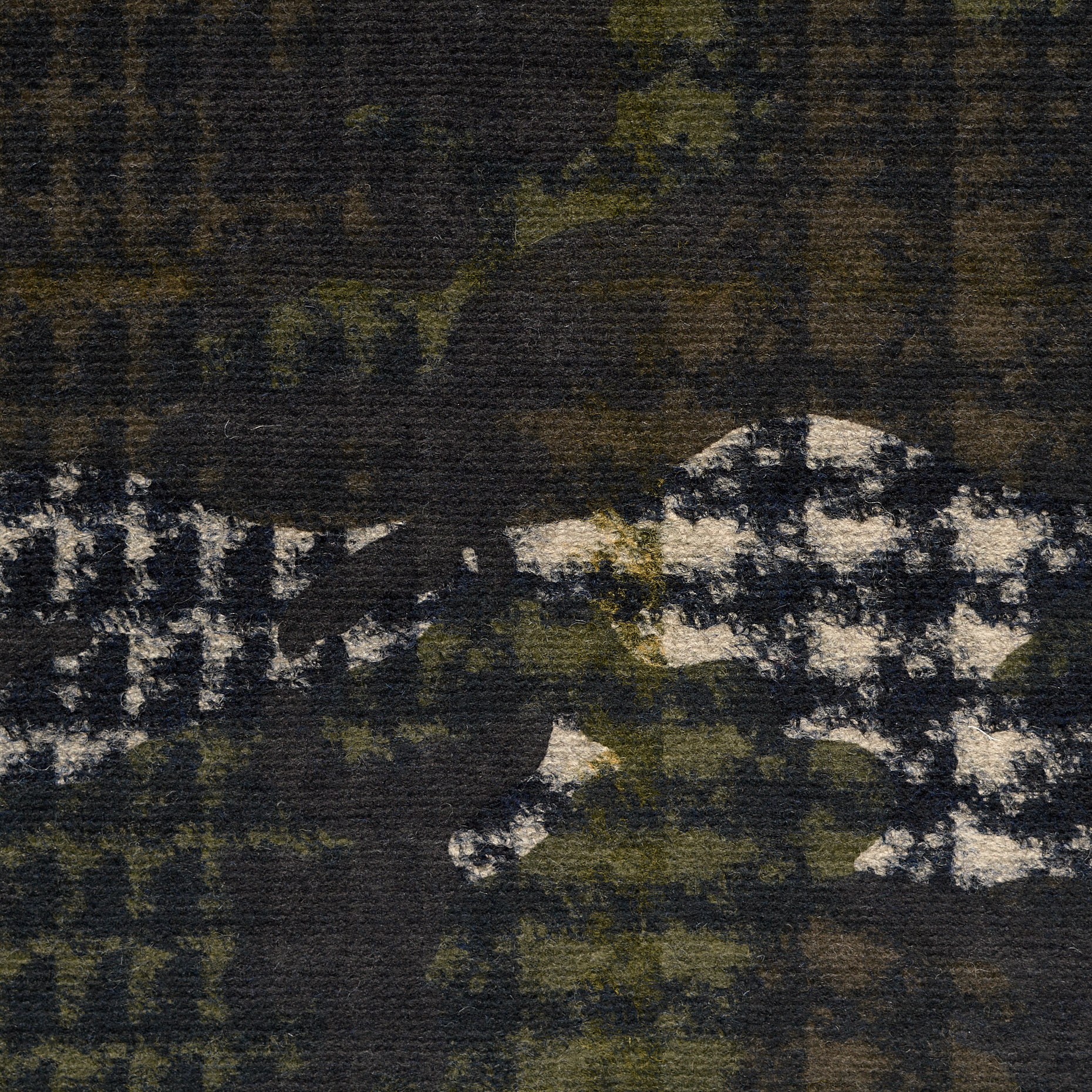 JERSEY, WOOL BLEND, PRINTED, DUSTY OLIVE (F000044093) - Texture