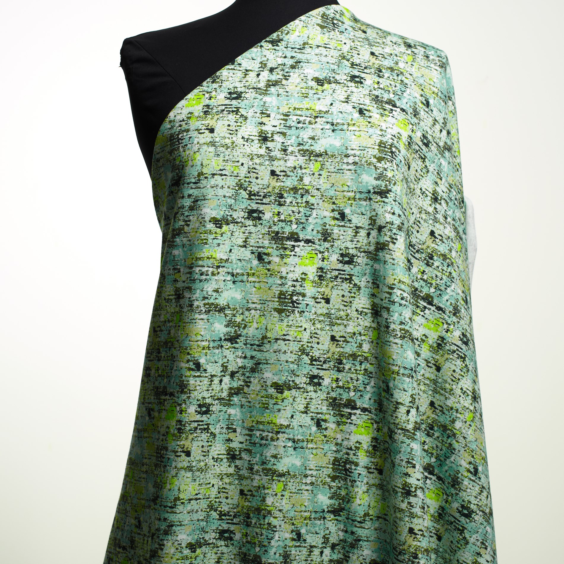 Одиночный Джерси, Хлопок, Принт, Pale Lime Yellow (F000031724) - Манекен