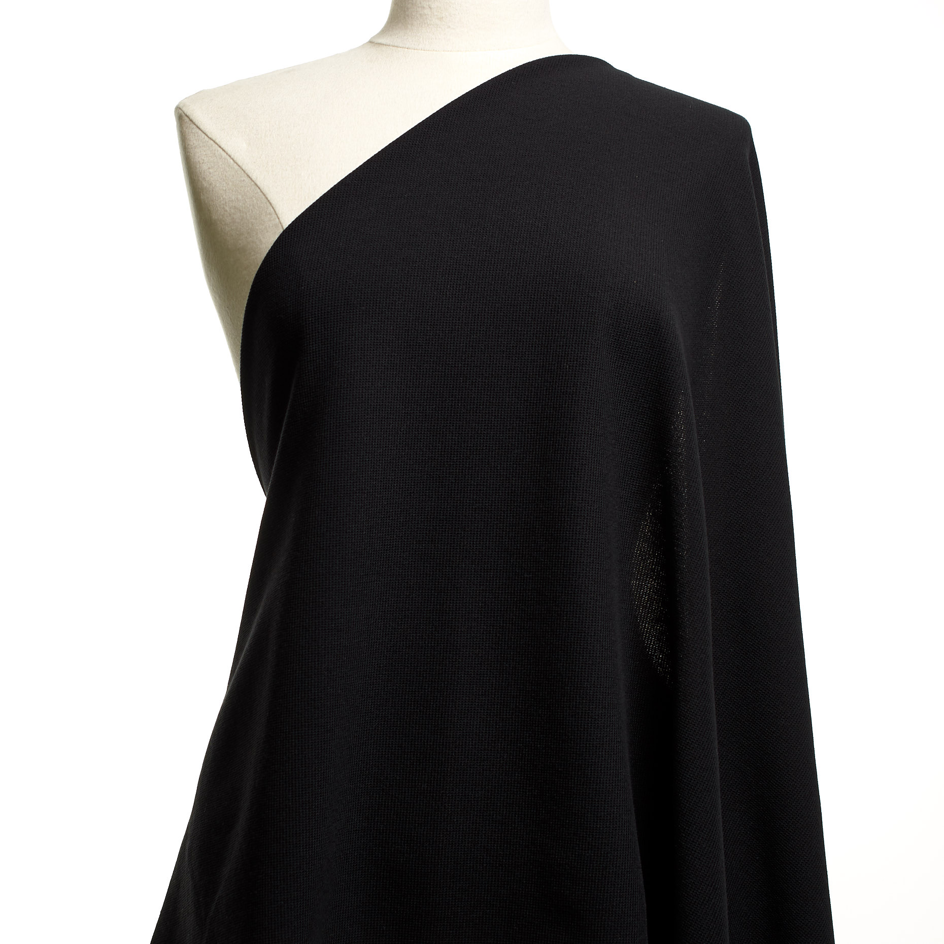 JERSEY, COTTON BLEND, JET BLACK (F000044555) - Mannequin