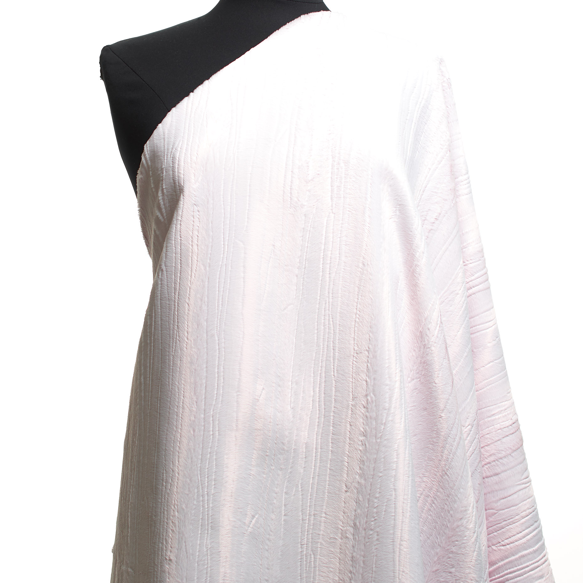 Fake Fur, Cotton Viscose, Blurred Lines, Cloud (F000038912) - Mannequin
