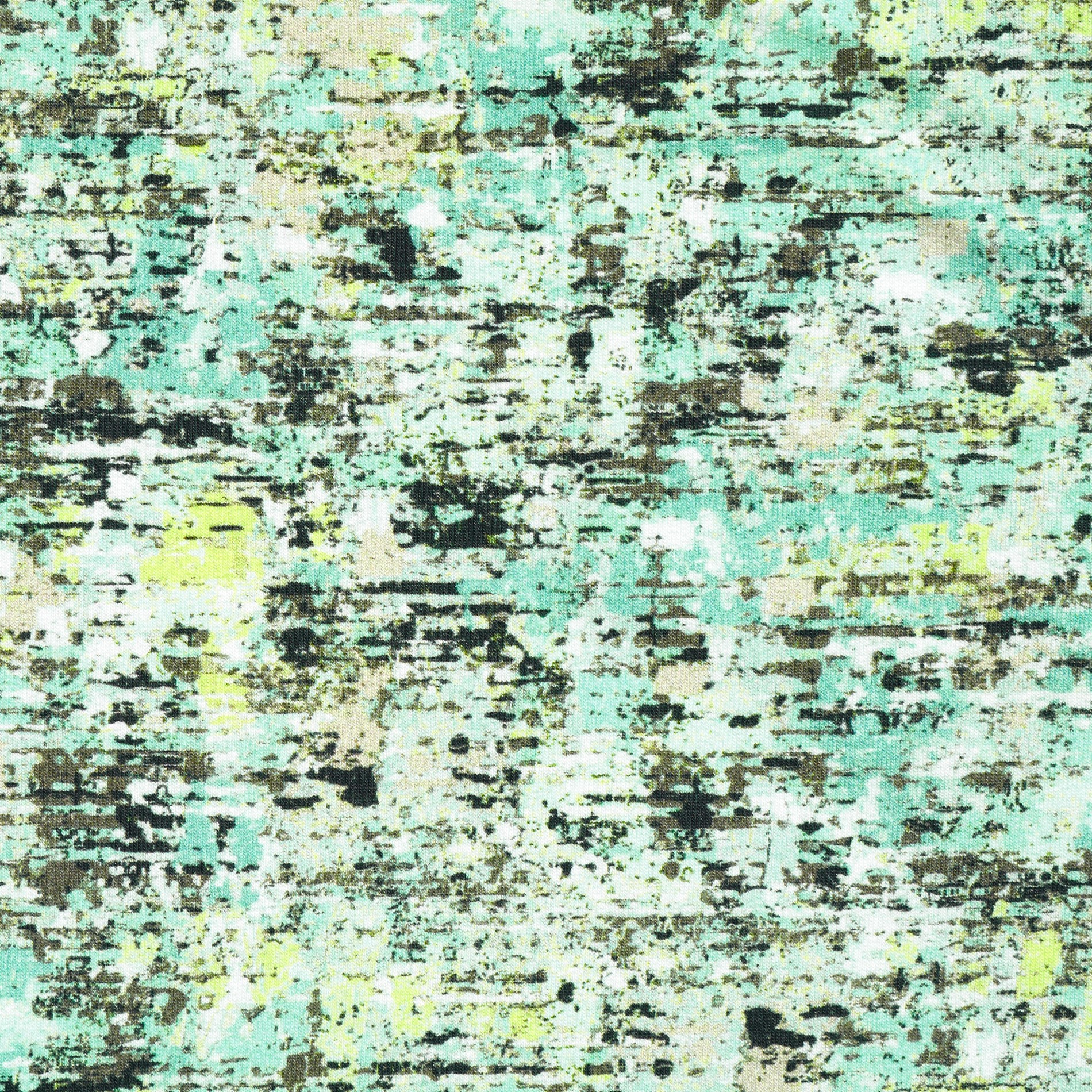 SINGLE JERSEY, COTTON, PRINTED, PALE LIME YELLOW (F000032378) - Texture