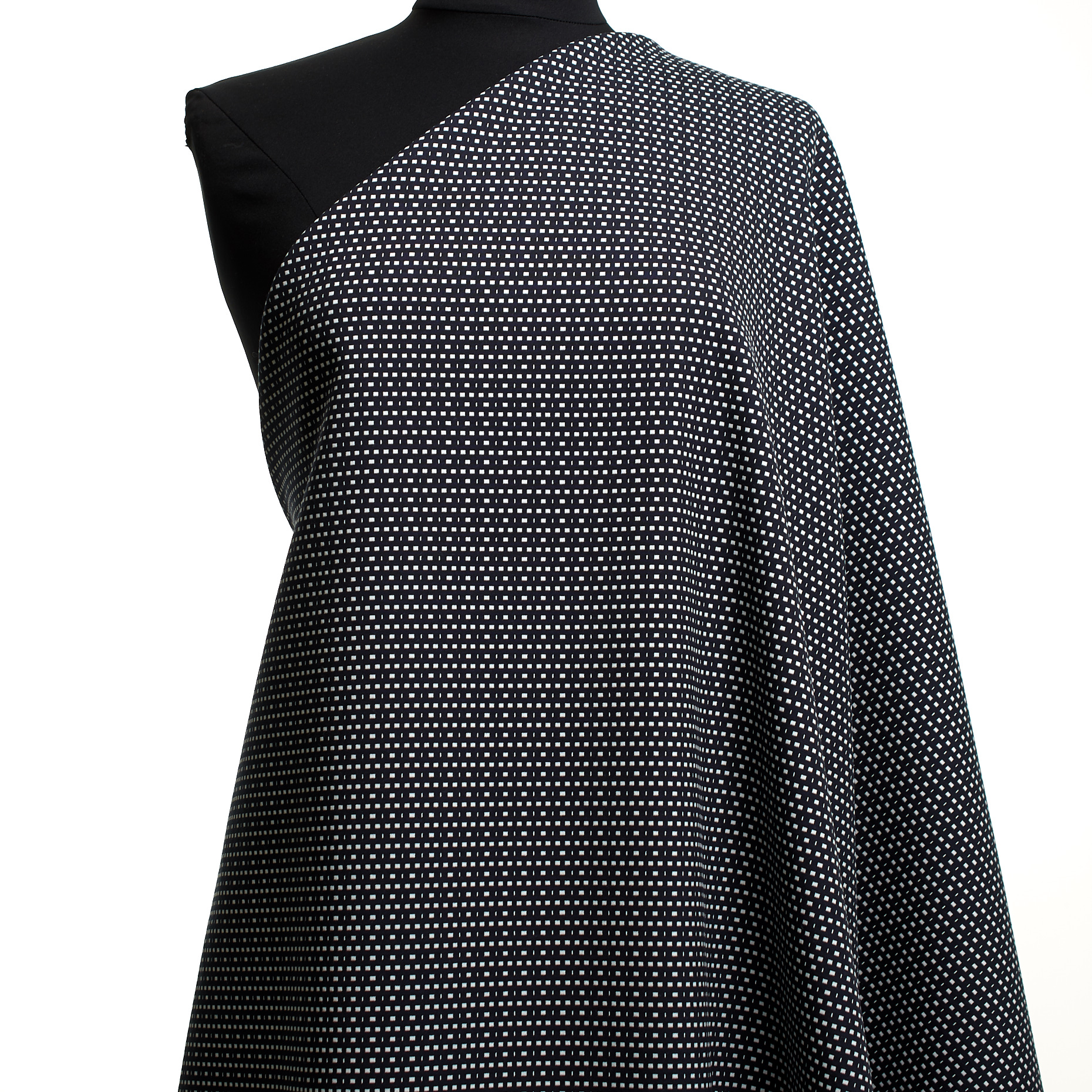 Jacquard Double, Baumwolle, Elastik, Snow White&Raven Black (F000019956) - Schaufensterpuppe