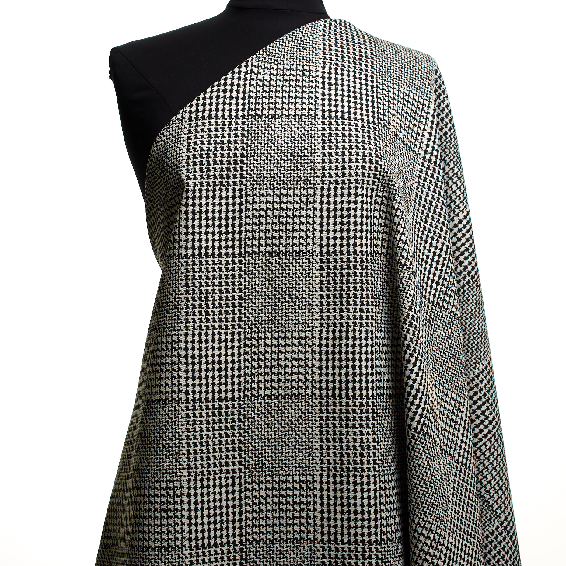 Jacquard, Coton, Pied de Poule, Kit&Raven Black (F000043740) - Mannequin