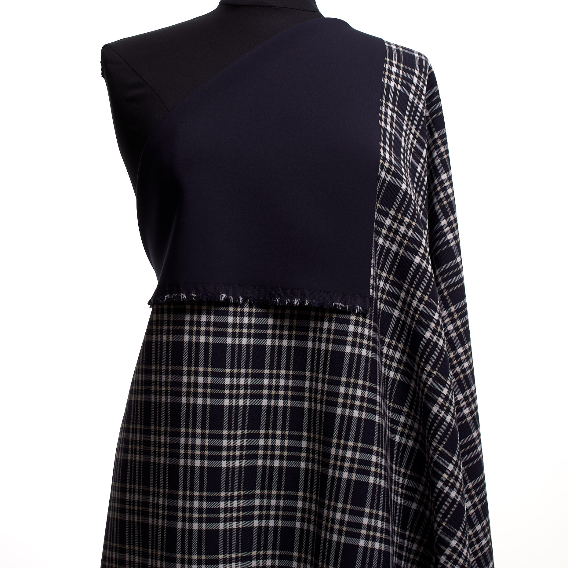 Double, Mieszanka wiskozy, Ramy, Dark Blue&Kit (F000042338) - Manekin