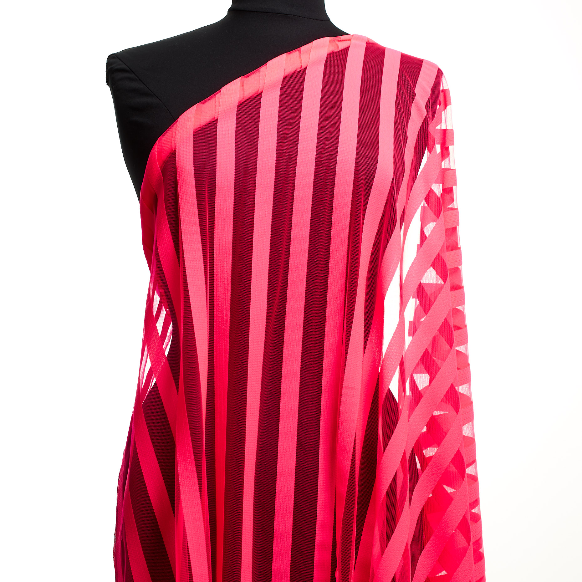 Tulle, Rayé, Neon Pink (F000046946) - Mannequin